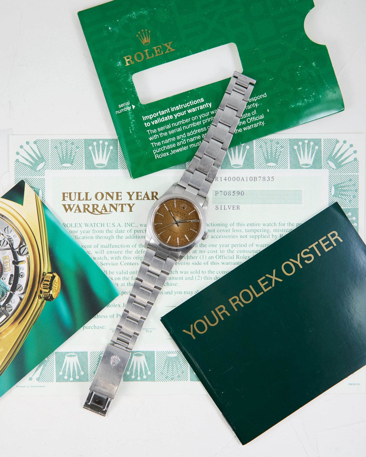 TROPICAL ROLEX AIR-KING WITH ORIGINAL PAPERS