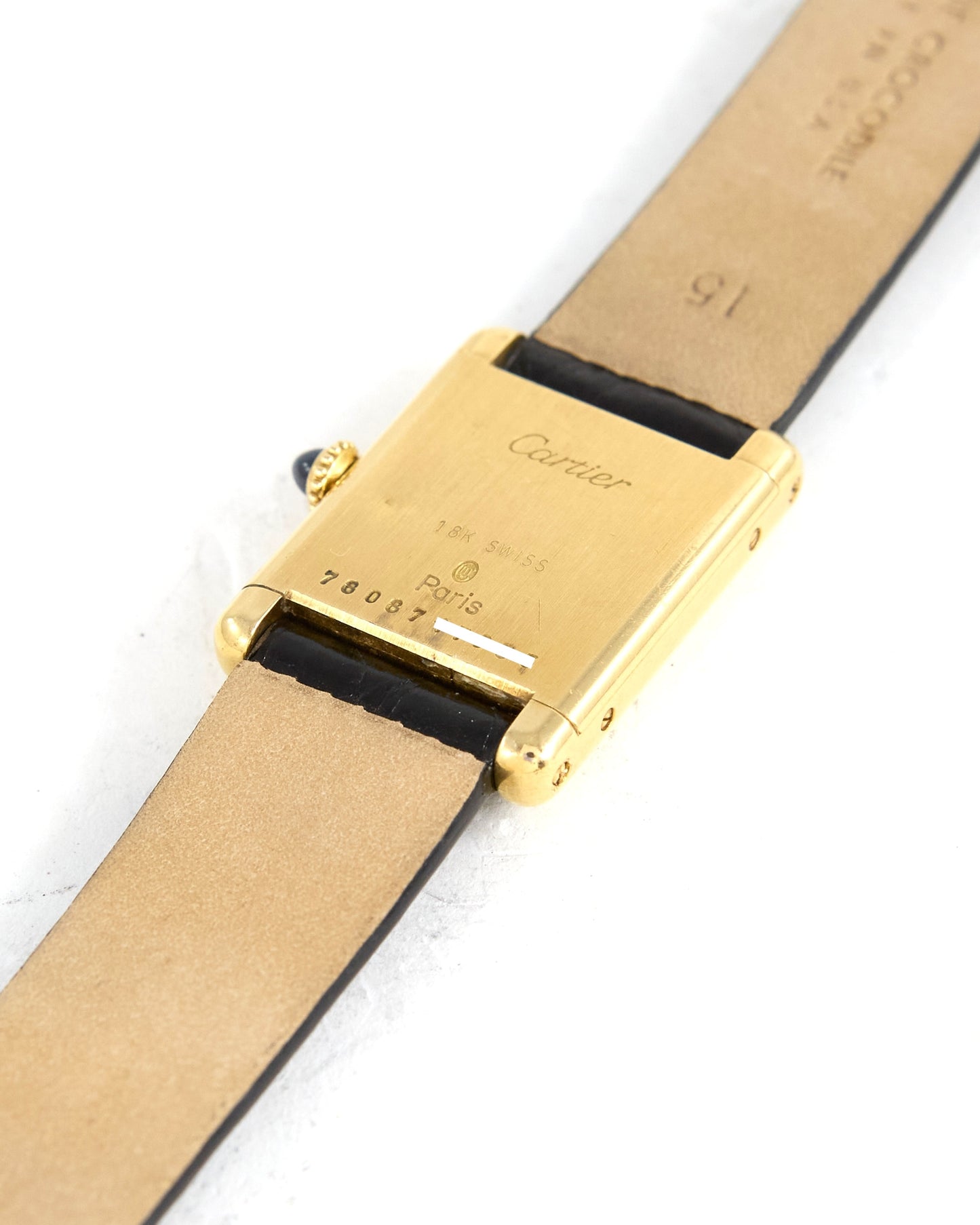 Cartier Tank Louis Small Size in Yellow Gold Case