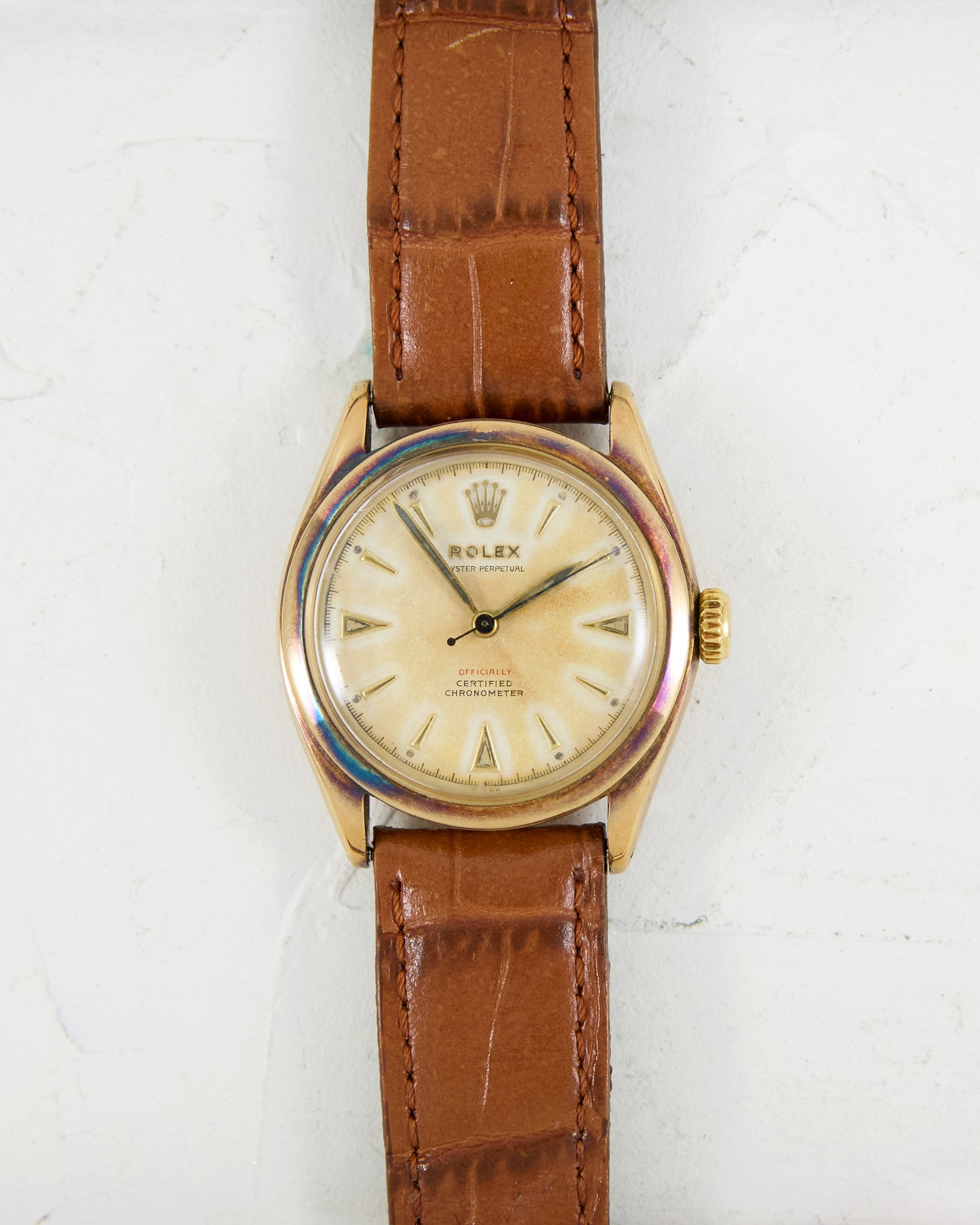 ROLEX OCC RED TEXT DIAL OYSTER PERPETUAL