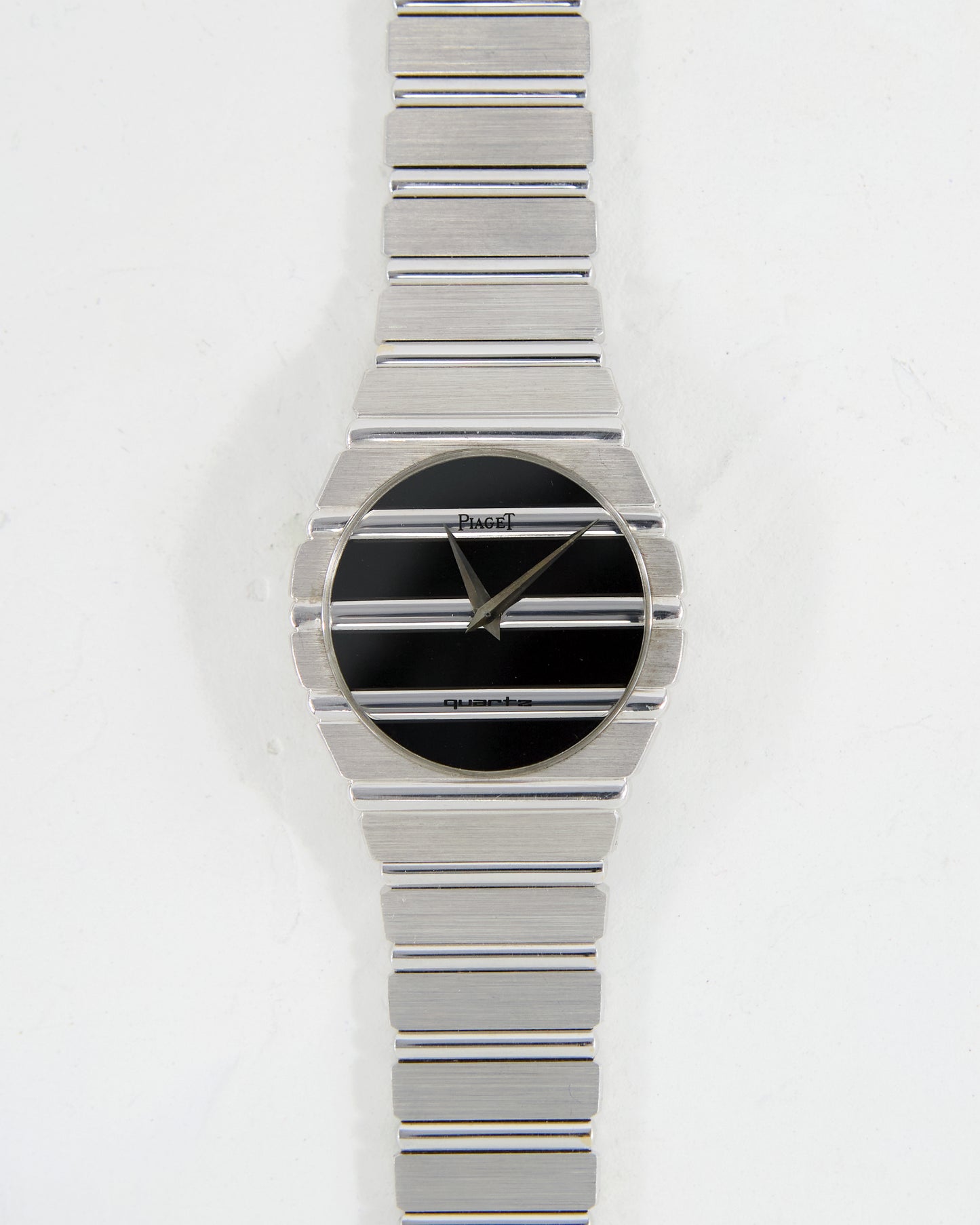 PIAGET POLO ONYX DIAL IN WHITE GOLD CASE & BRACELET