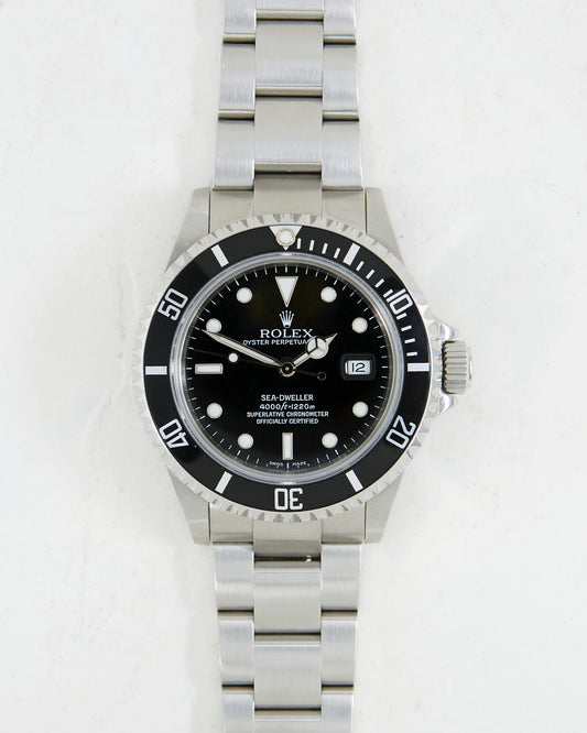 ROLEX SEA-DWELLER WITH PAPERS ON OYSTER BRACELET