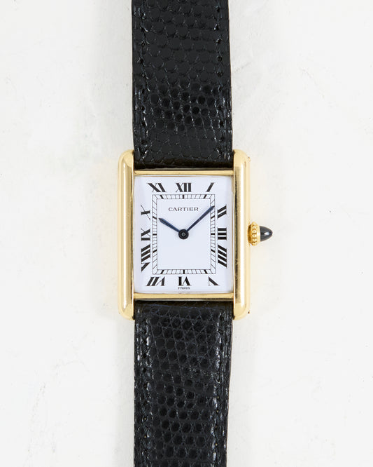 CARTIER TANK LOUIS PARIS DIAL IN GOLD