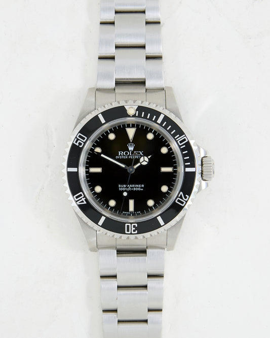 ROLEX SUBMARINER CREAMY MARKERS WITH PAPERS ON OYSTER BRACELET