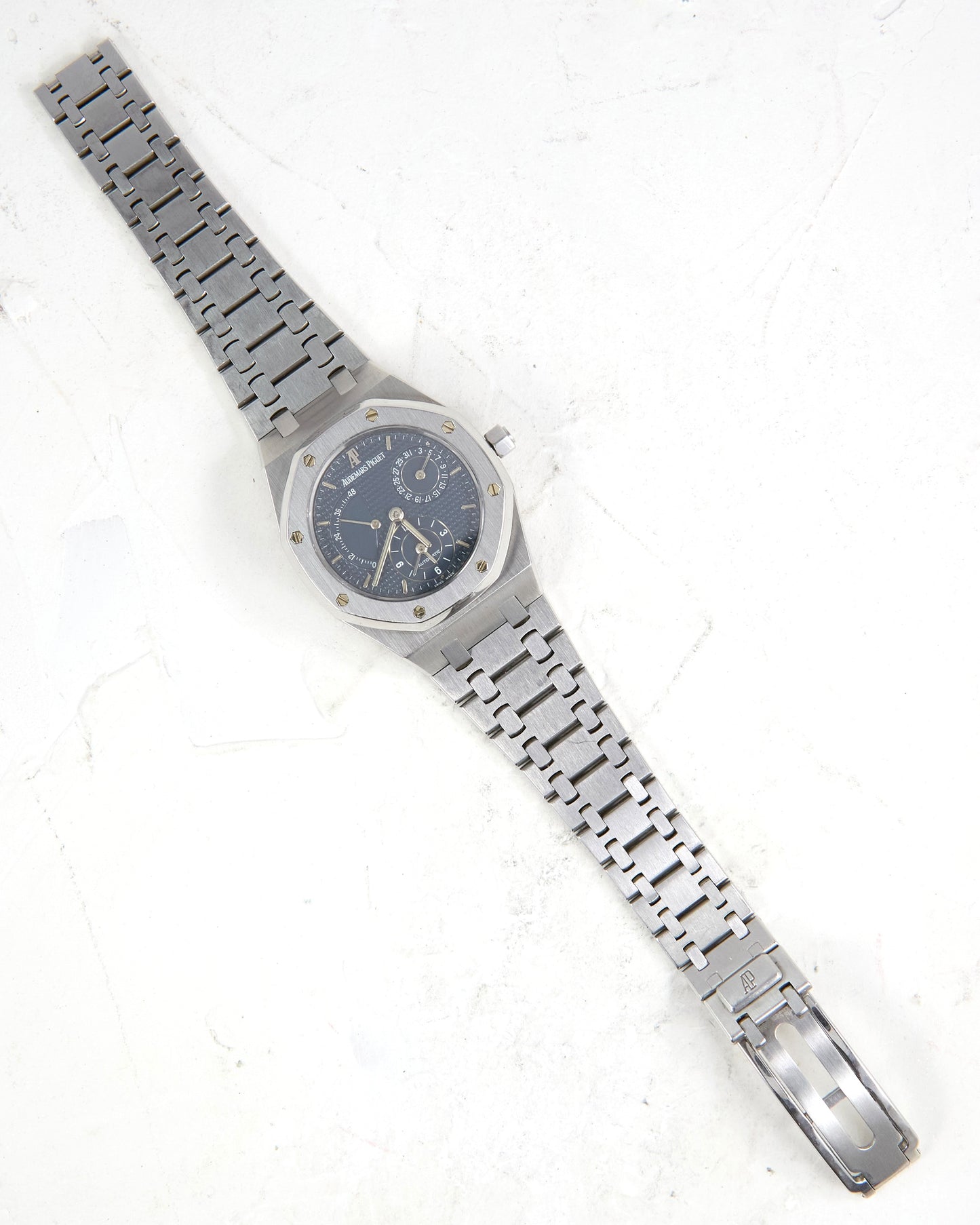 Audemars Piguet Royal Oak Dual Time 25730ST "Blue MKII" in Steel Case and Bracelet