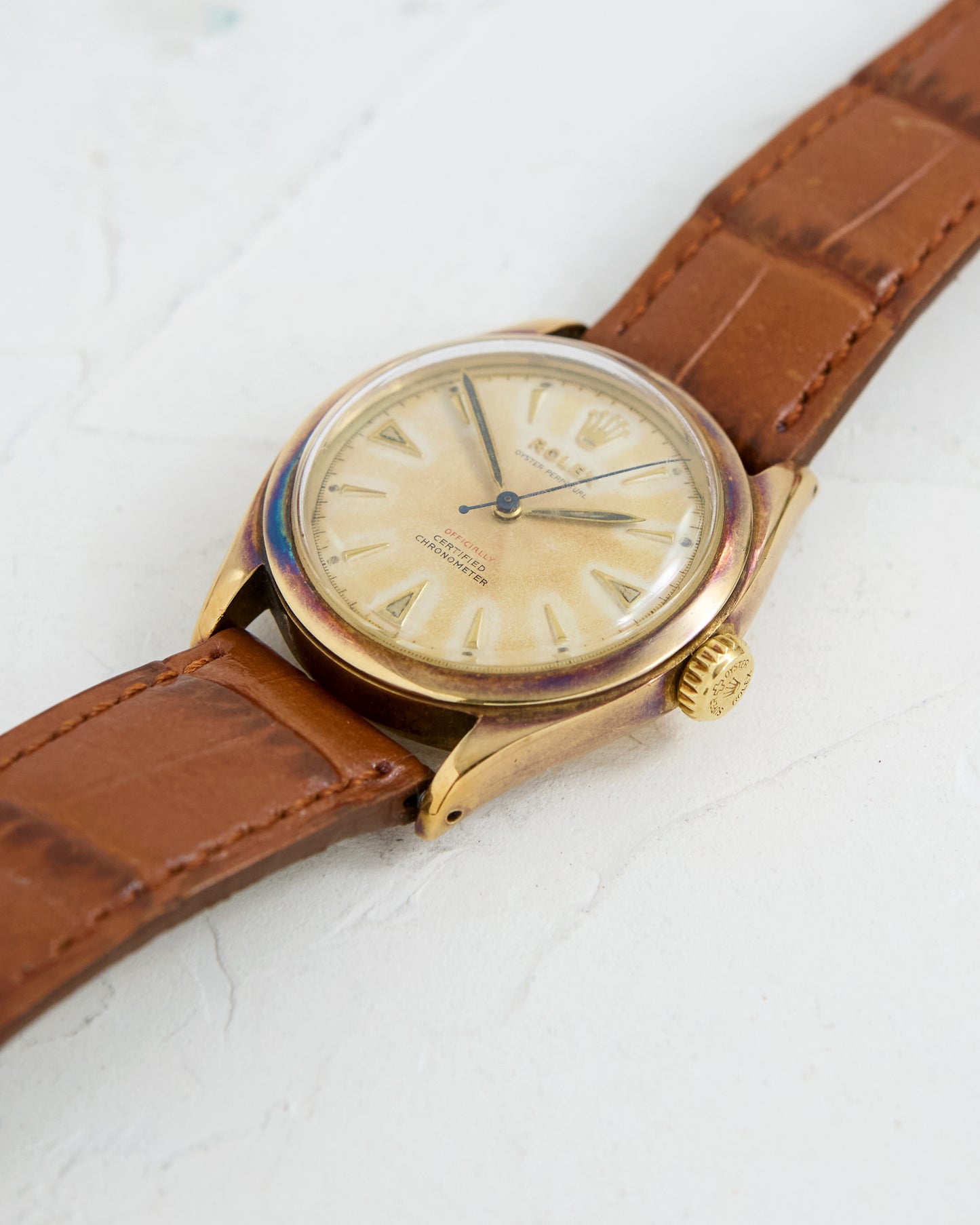 ROLEX OCC RED TEXT DIAL OYSTER PERPETUAL