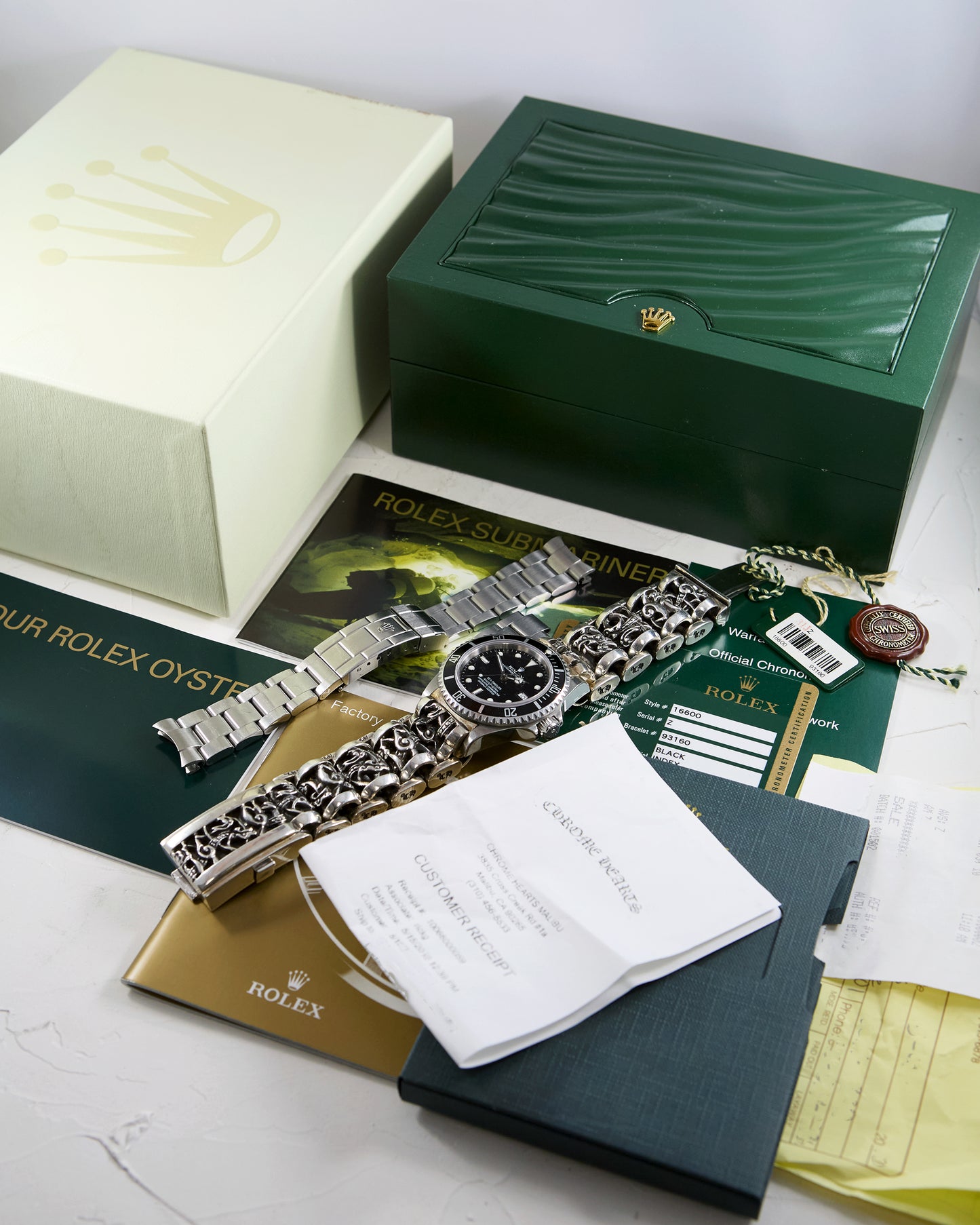 CHROME HEARTS ROLEX SEA-DWELLER WITH BOX & PAPERS