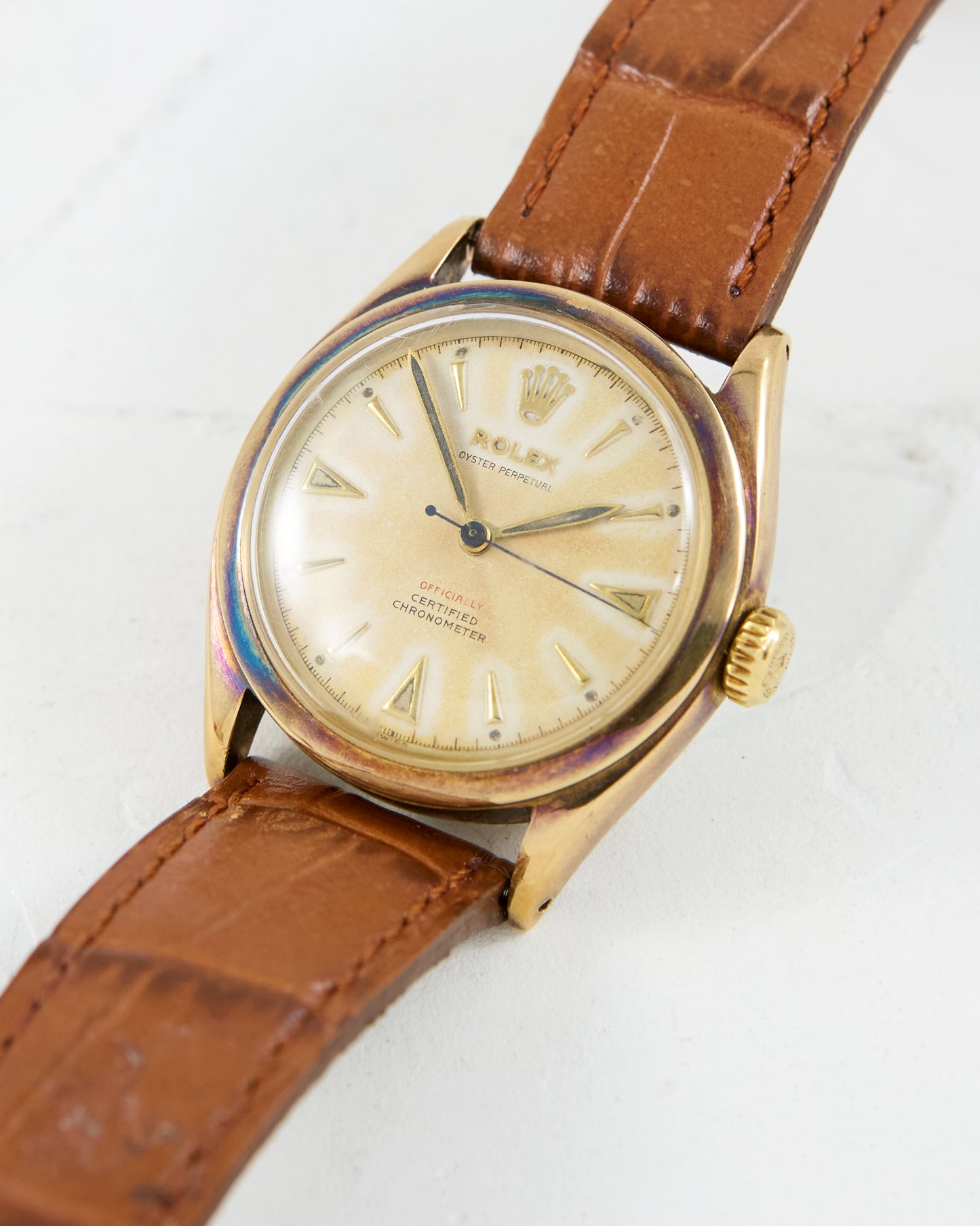 ROLEX OCC RED TEXT DIAL OYSTER PERPETUAL