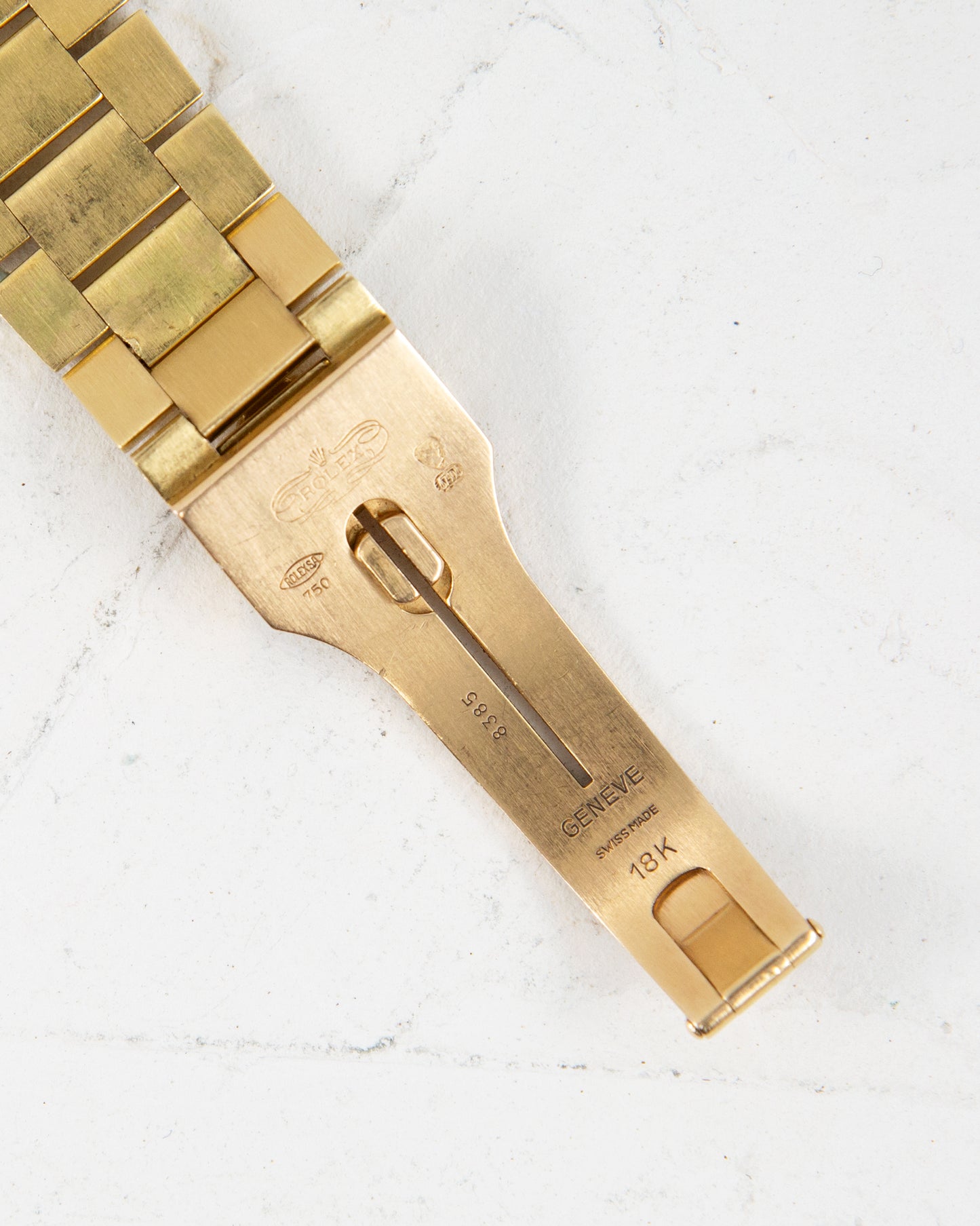 ROLEX DAY-DATE SILVER DIAL IN YELLOW GOLD