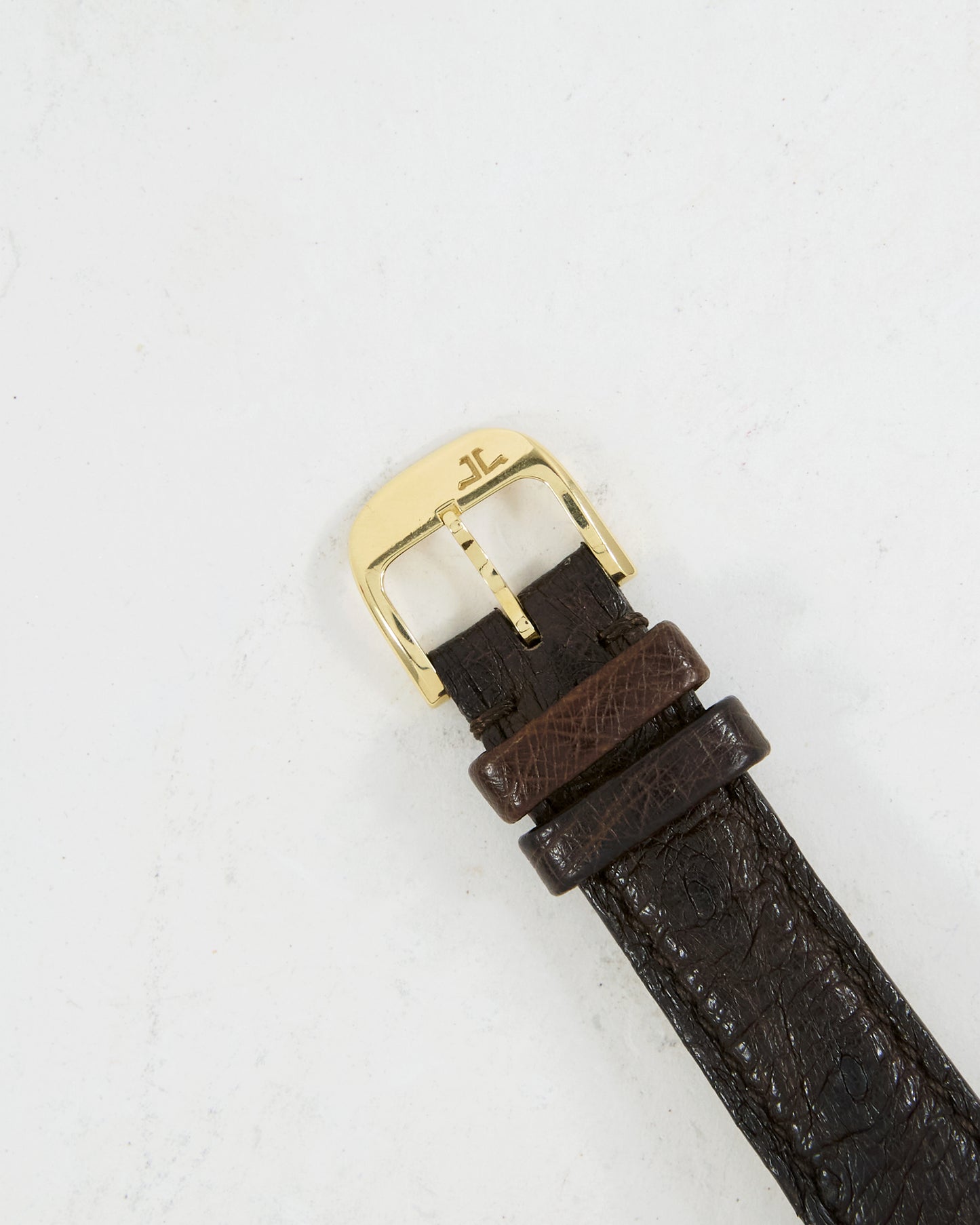 JAEGER-LECOULTRE LADIES REVERSO MONOFACE ON LEATHER STRAP AND BUCKLE