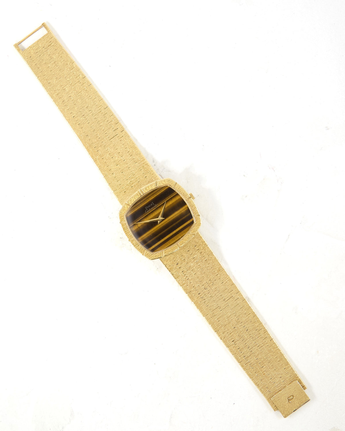 Piaget Automatic 12421 Tiger Eye Dial in Yellow Gold Case and Bracelet