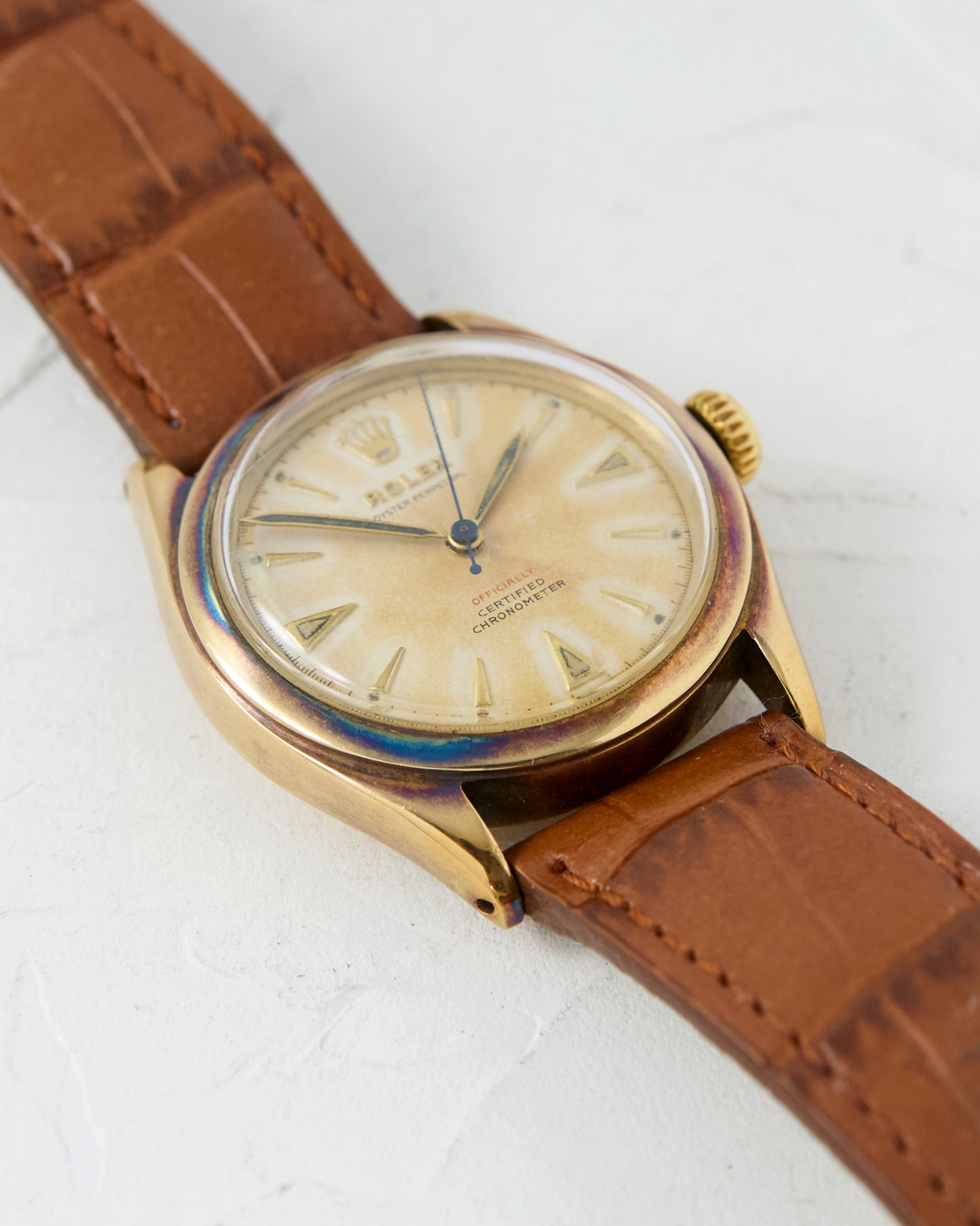 ROLEX OCC RED TEXT DIAL OYSTER PERPETUAL