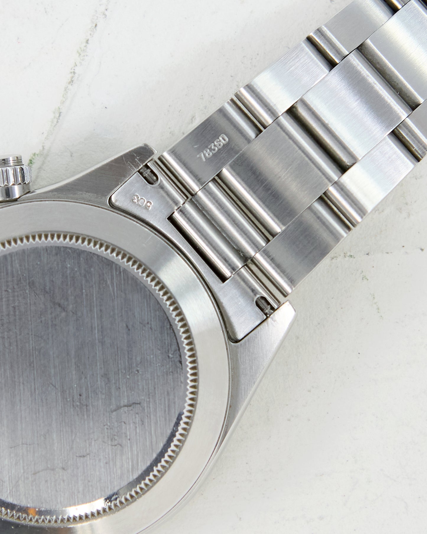 ROLEX DAYTONA INVERTED SIX BLACK DIAL & BRUSHED BRACELET