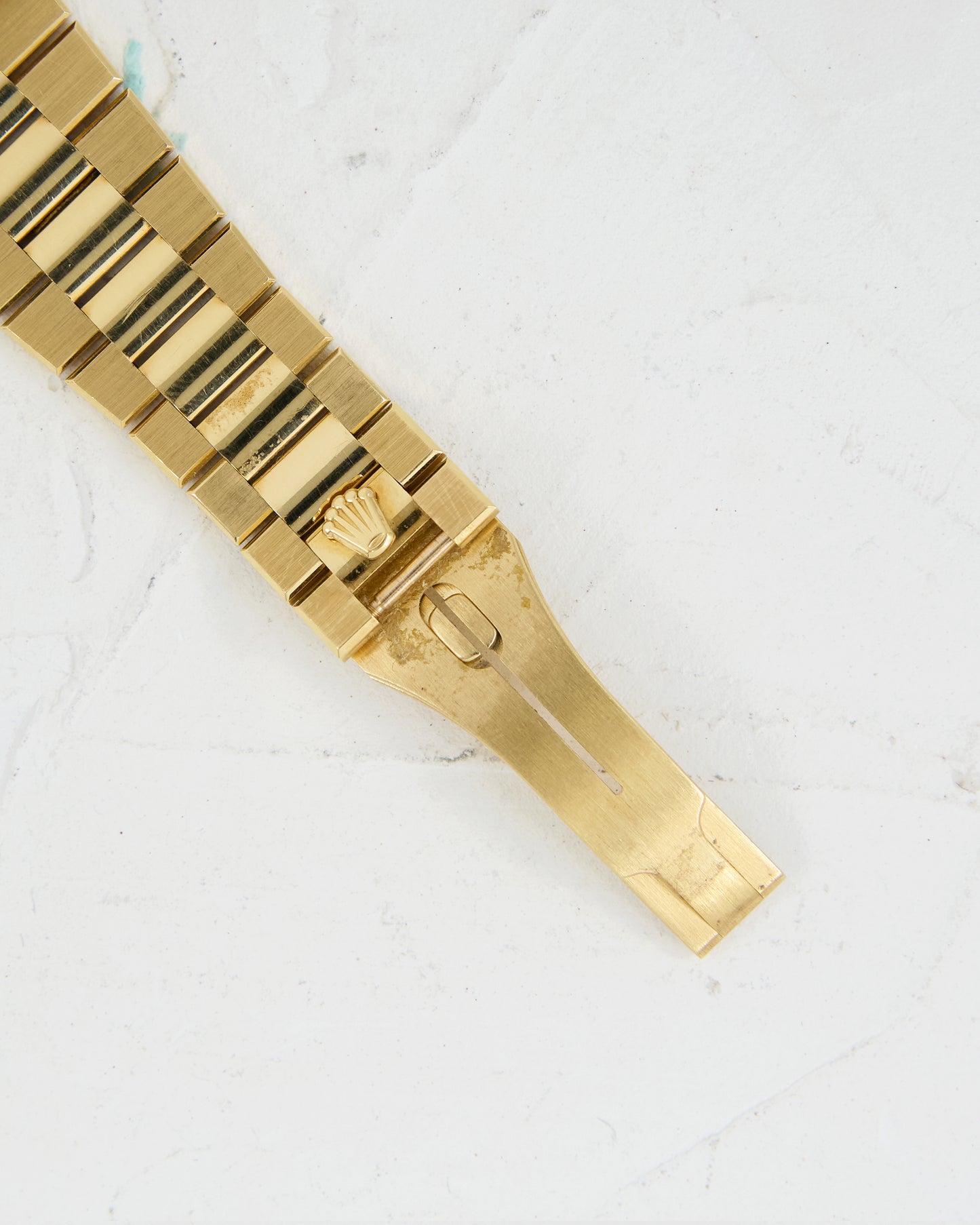 ROLEX OYSTERQUARTZ DAY-DATE BLACK DIAL IN UNPOLISHED CONDITION WITH CASE BACK STICKER