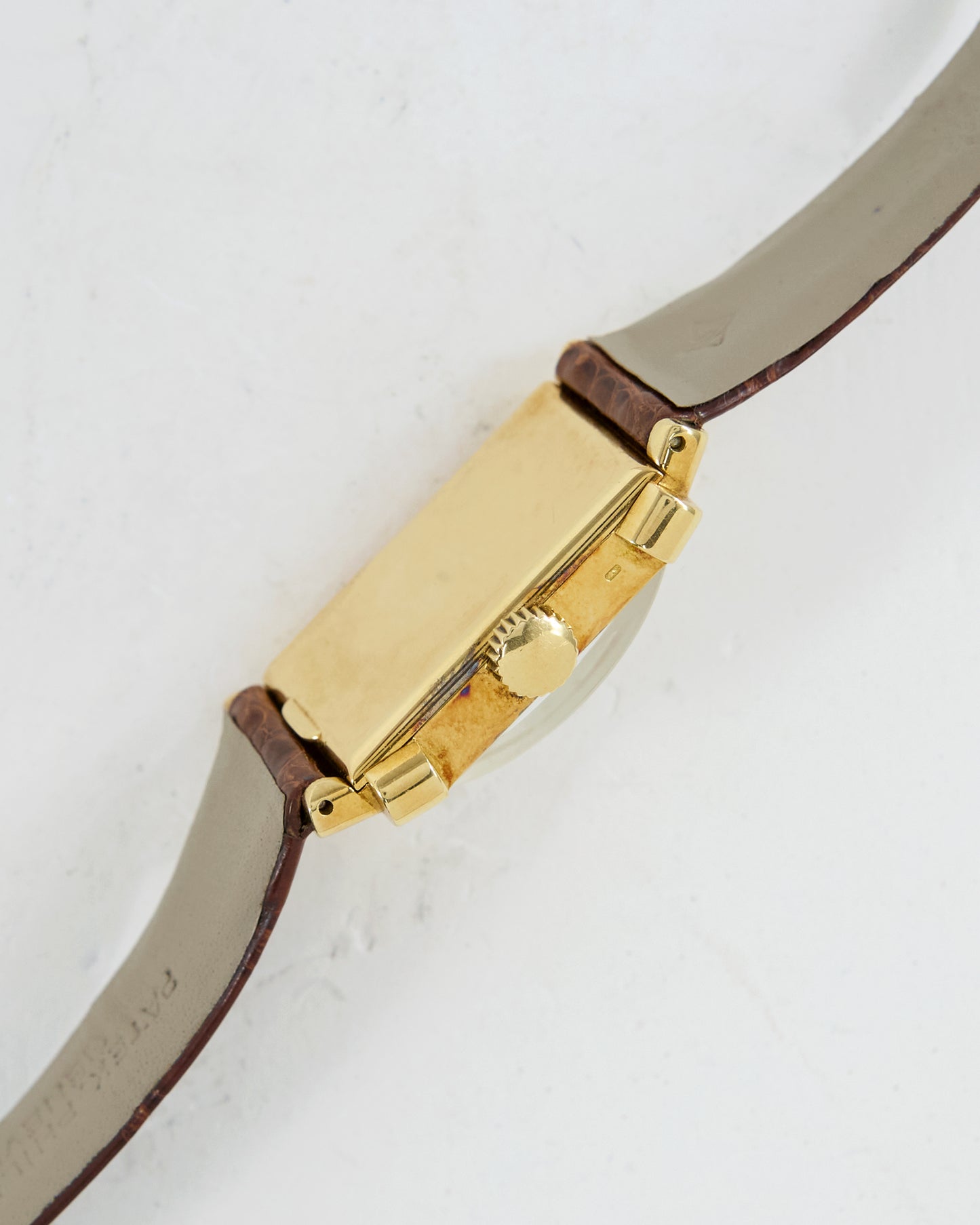 PATEK PHILIPPE TOP HAT 1450 IN YELLOW GOLD SIGNED STRAP & BUCKLE WITH EXTRACT OF ARCHIVES