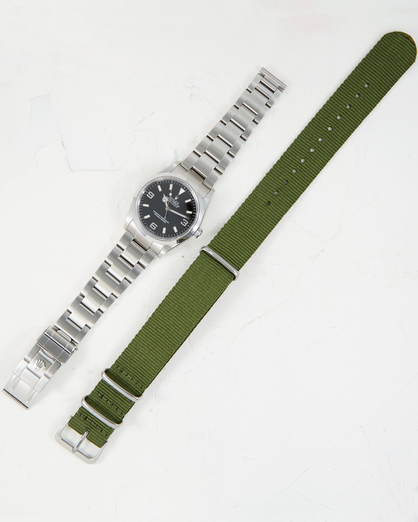 ROLEX EXPLORER I WITH ORIGINAL PAPERS
