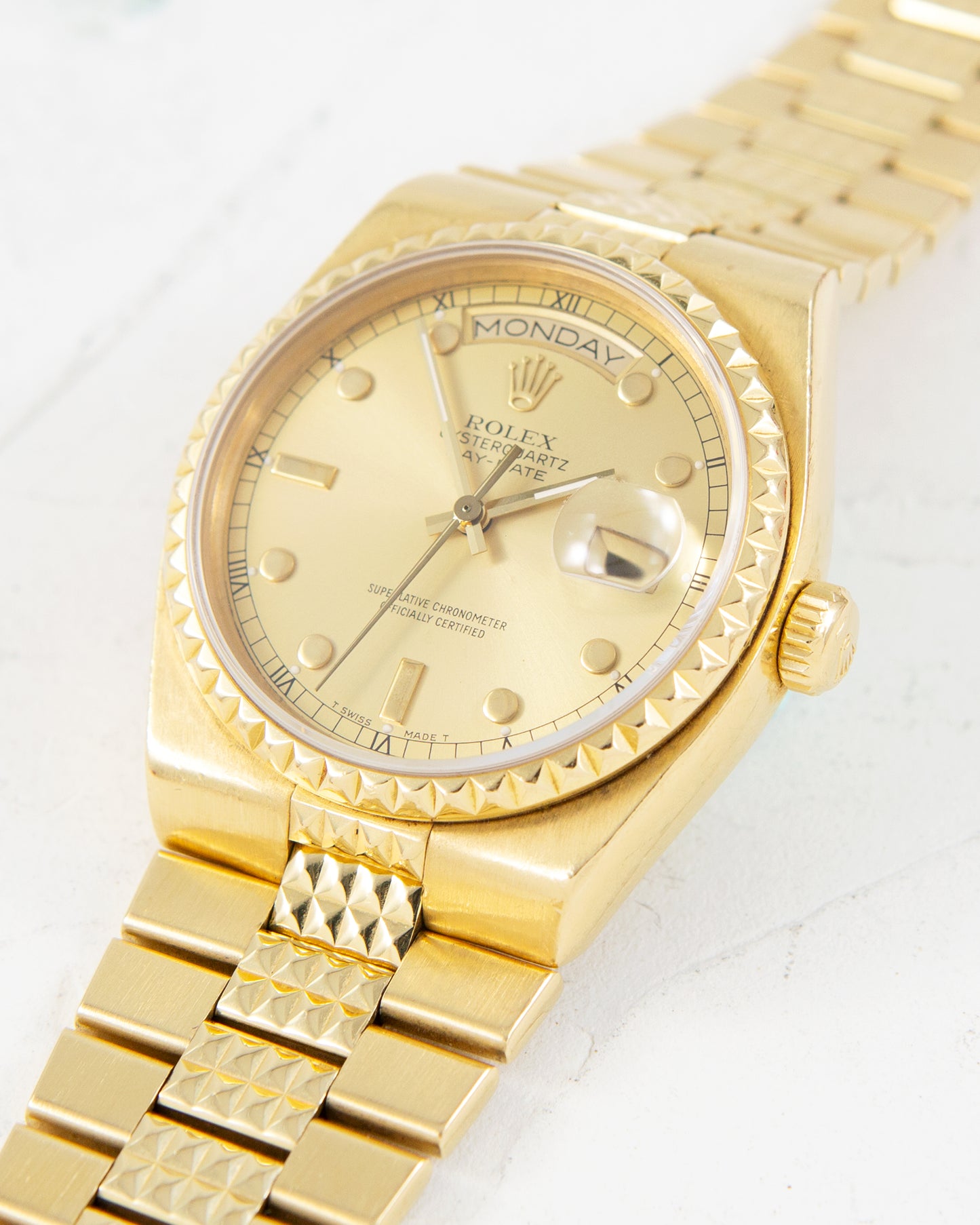 ROLEX PYRAMID OYSTERQUARTZ DAY-DATE COMPLETE SET