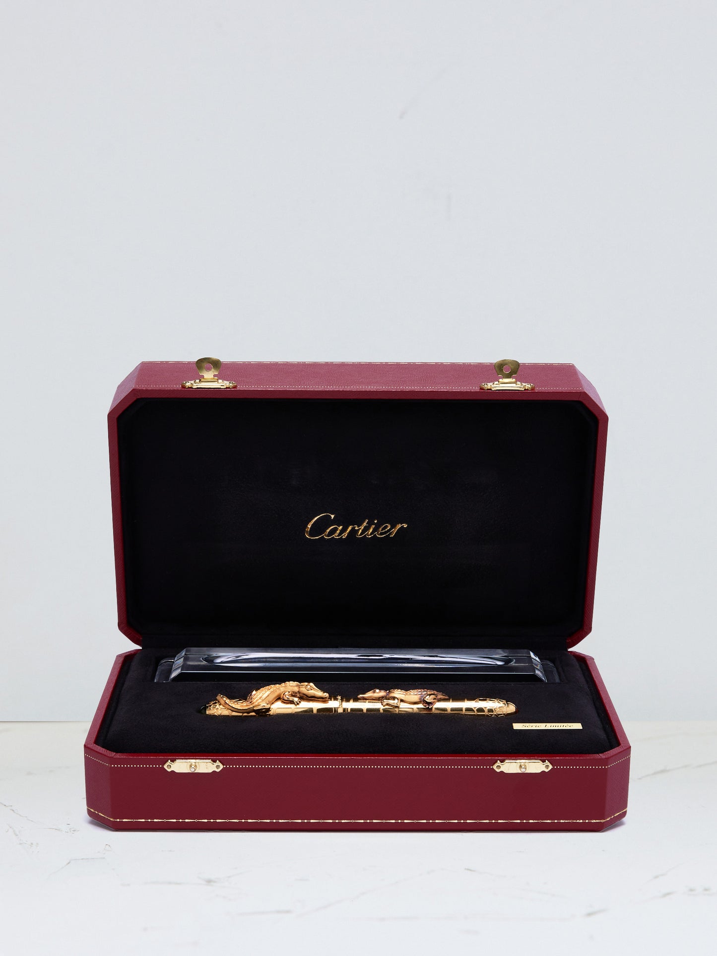 CARTIER CROCODILES DE CARTIER LA DOÑA FOUNTAIN PEN WITH FULL SET - LIMITED EDITION