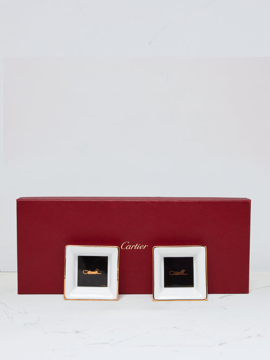 CARTIER PORCELAIN TRAY SET - SMALL