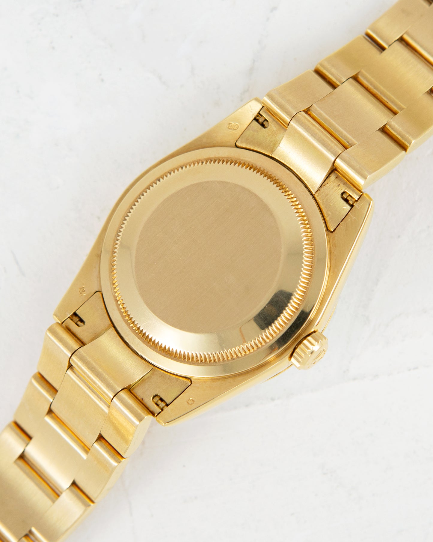 ROLEX DAY-DATE SMOOTH BEZEL WITH BLACK DIAL AND COMPLETE SET OF BOX & PAPERS