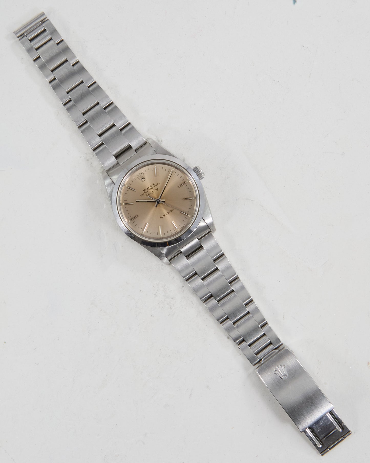 Rolex Air-King with Slight Pink Dial on Oyster Bracelet