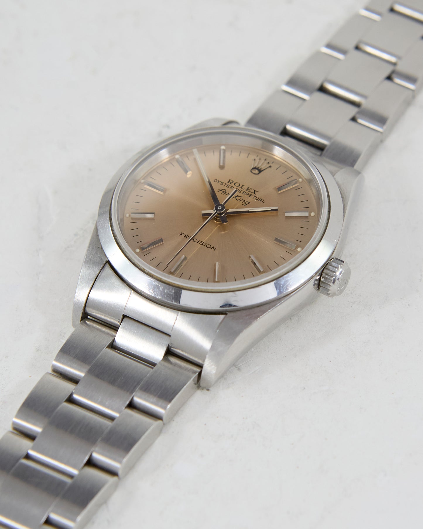 Rolex Air-King with Slight Pink Dial on Oyster Bracelet