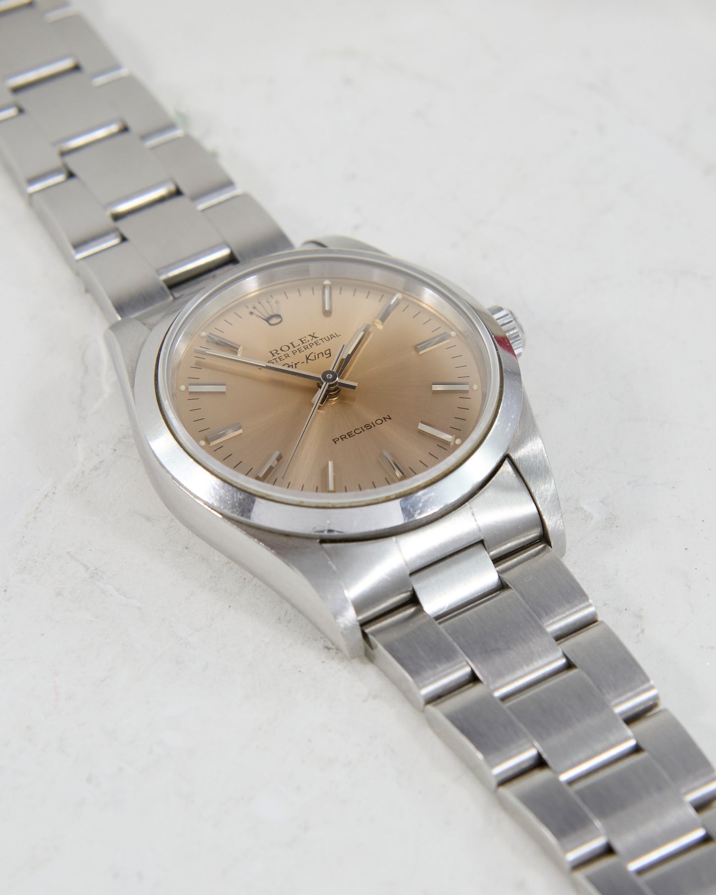 Rolex Air-King with Slight Pink Dial on Oyster Bracelet