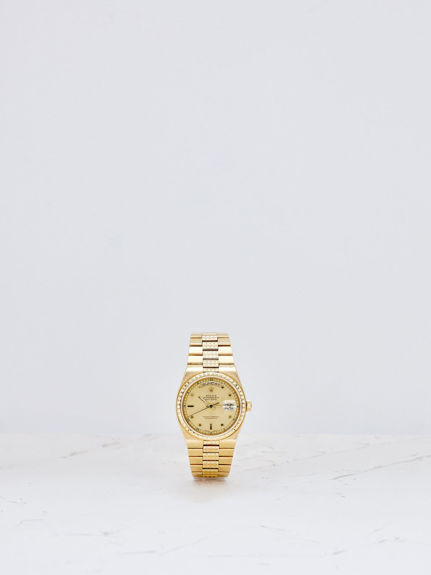 ROLEX PYRAMID OYSTERQUARTZ DAY-DATE COMPLETE SET