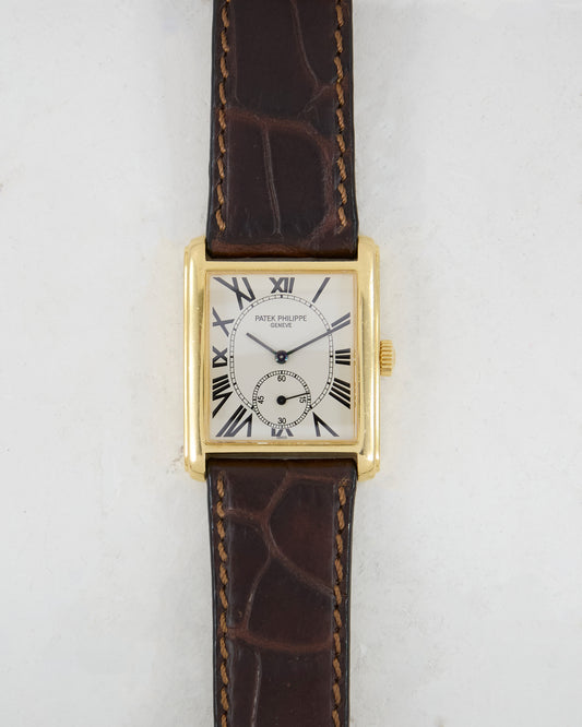 Patek Philippe Gondolo in Yellow Gold on Leather Strap and Buckle
