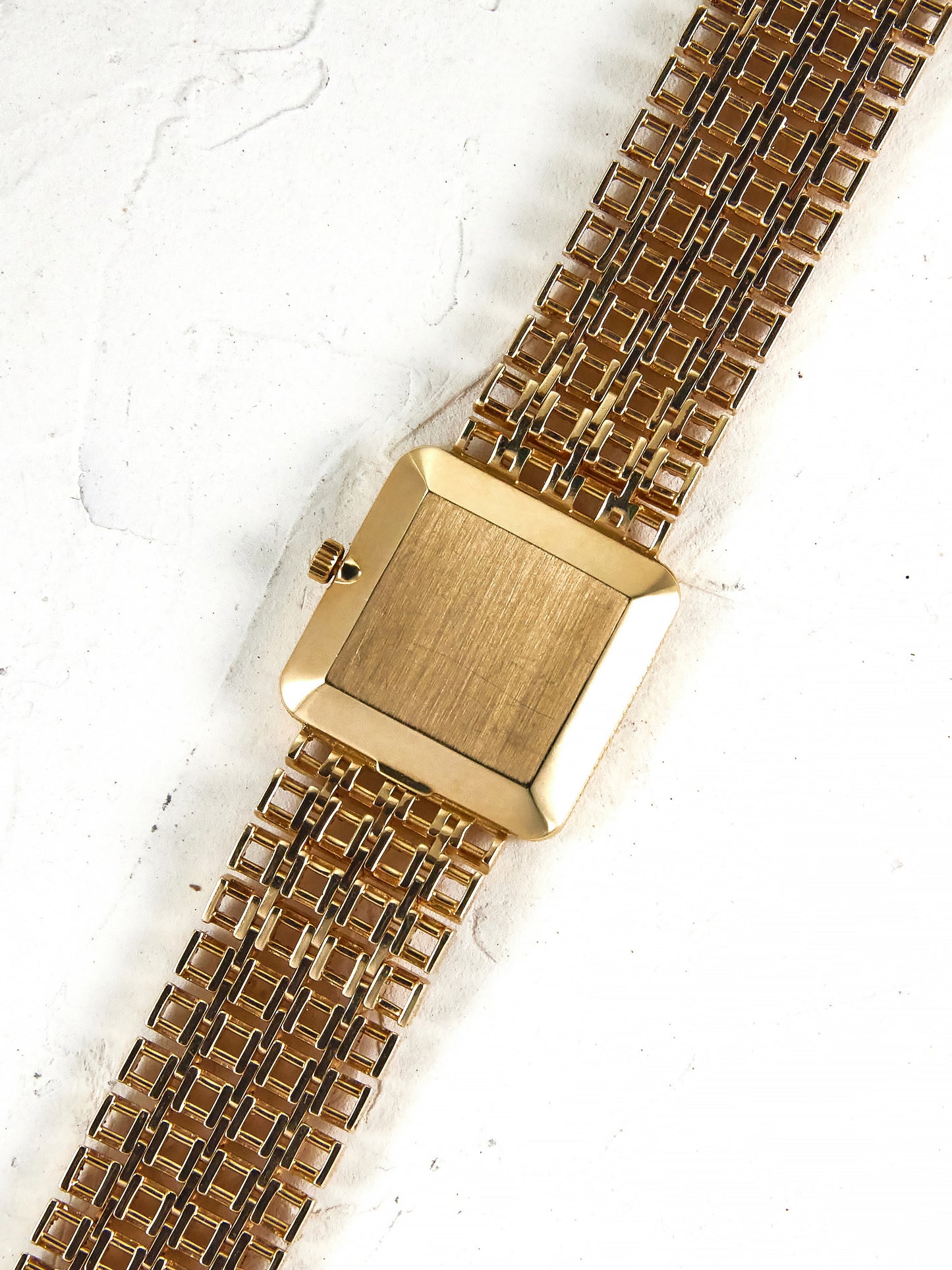 PATEK PHILIPPE ONLY TIME YELLOW GOLD BROWN DIAL WITH BRACELET