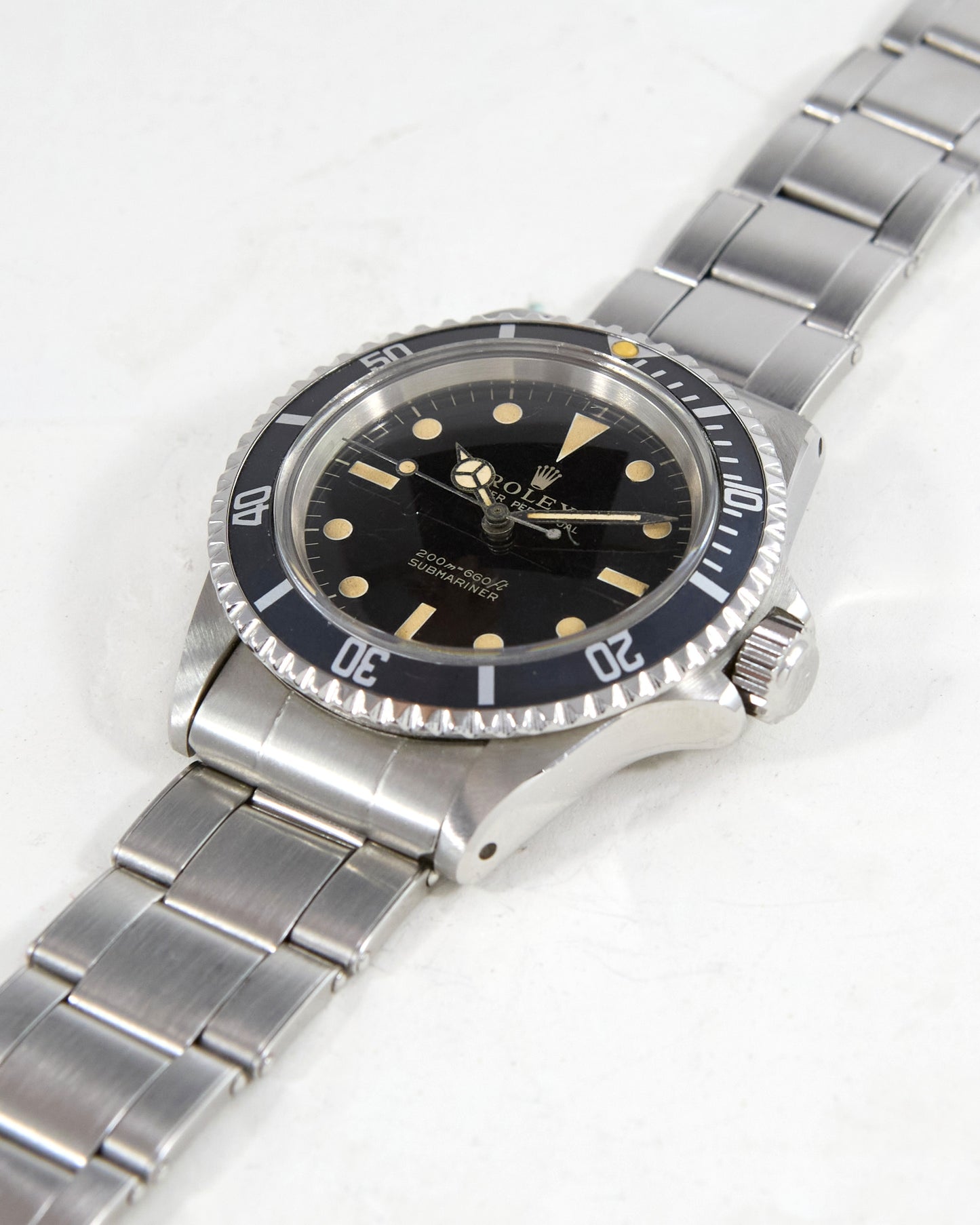 Rolex Submariner 5513 Black Gilt Dial on Oyster Rivet Bracelet