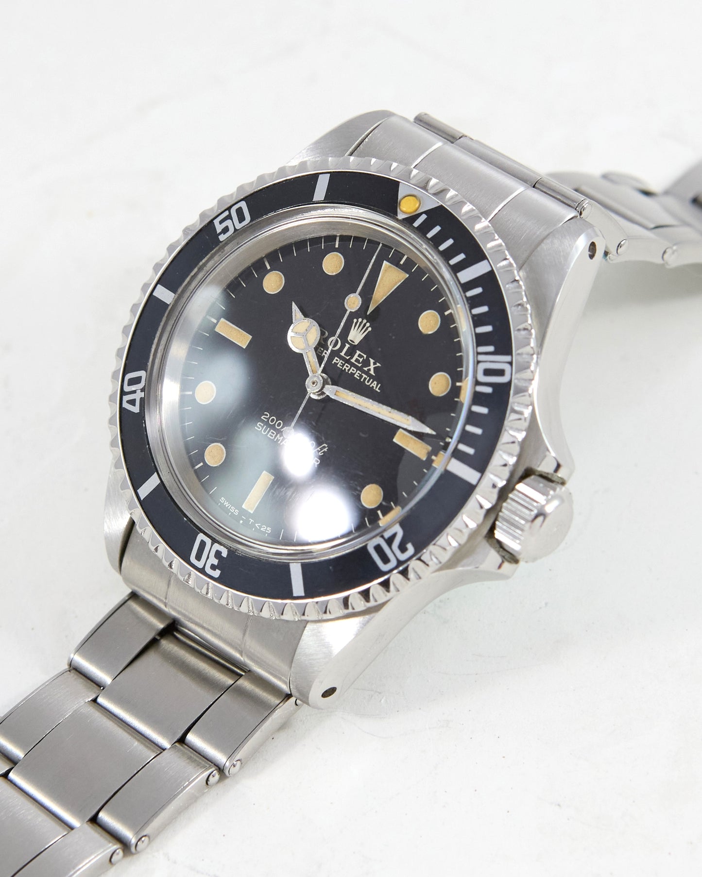Rolex Submariner 5513 Black Gilt Dial on Oyster Rivet Bracelet
