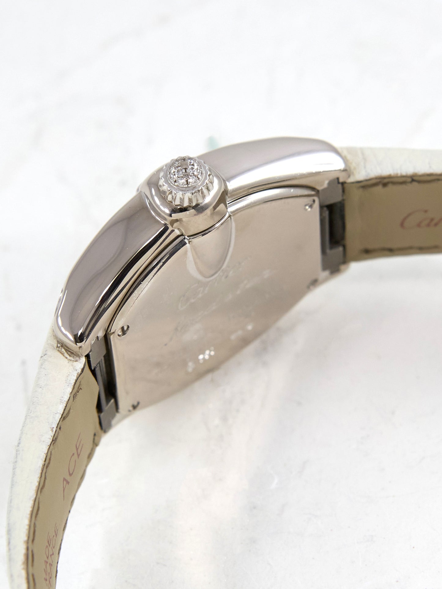 Cartier Roadster in White Gold with Diamonds and Box & Papers