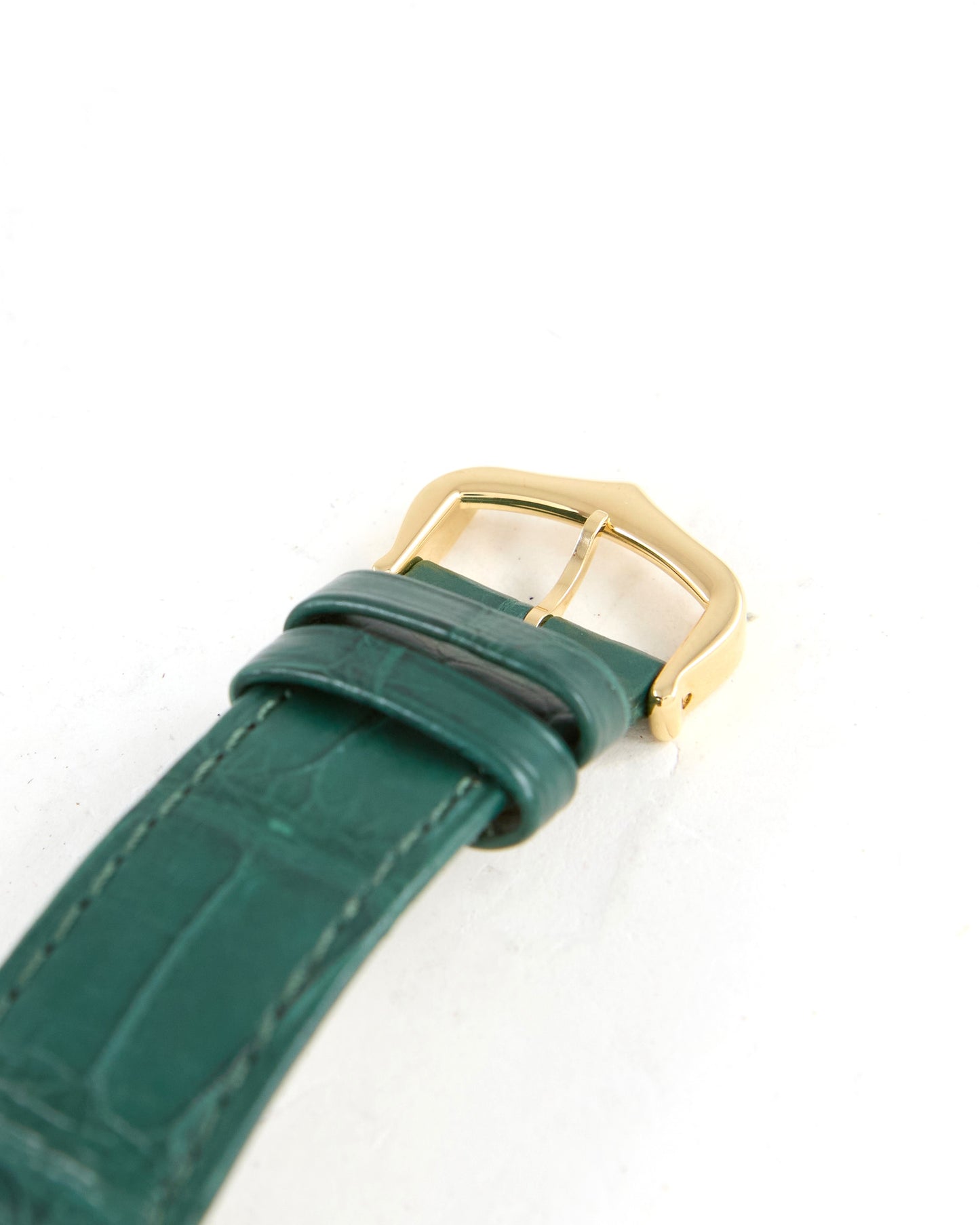 Cartier Tank Louis Green Dial in Yellow Gold with Box & Papers