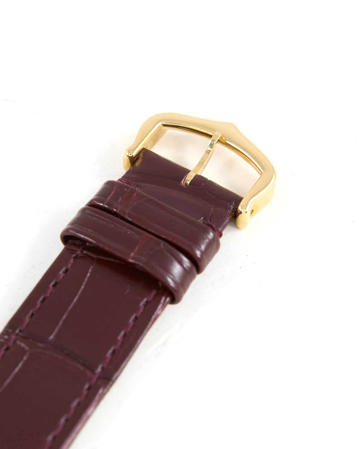 Cartier Tank Louis Burgundy Dial in Yellow Gold with Box & Papers