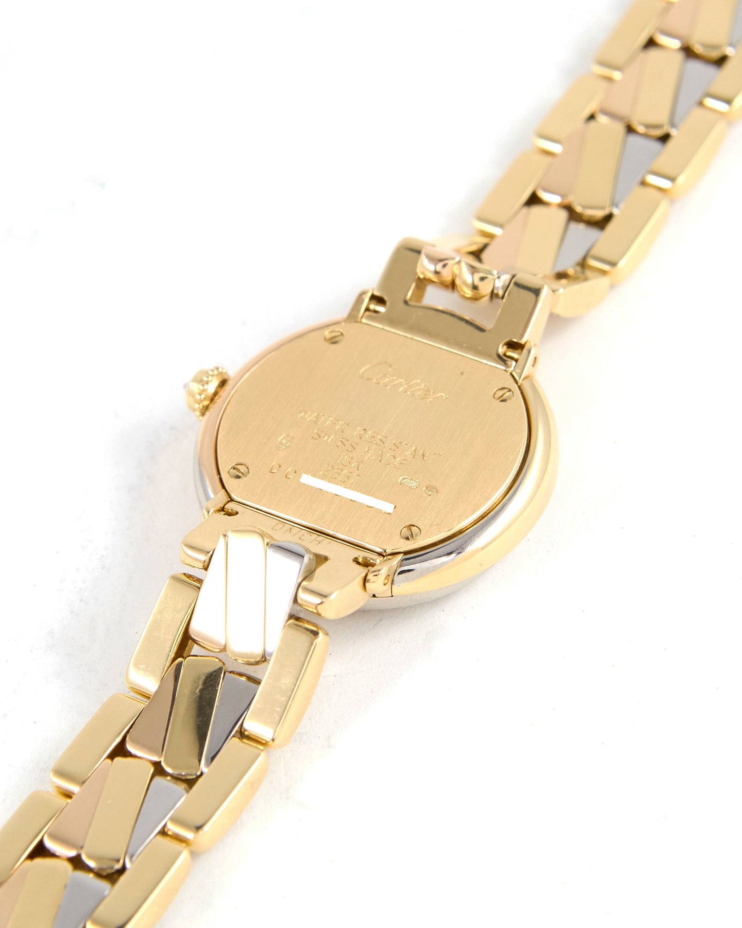 Cartier Trinity "Tri-Gold" with Factory Diamond Case and Bracelet