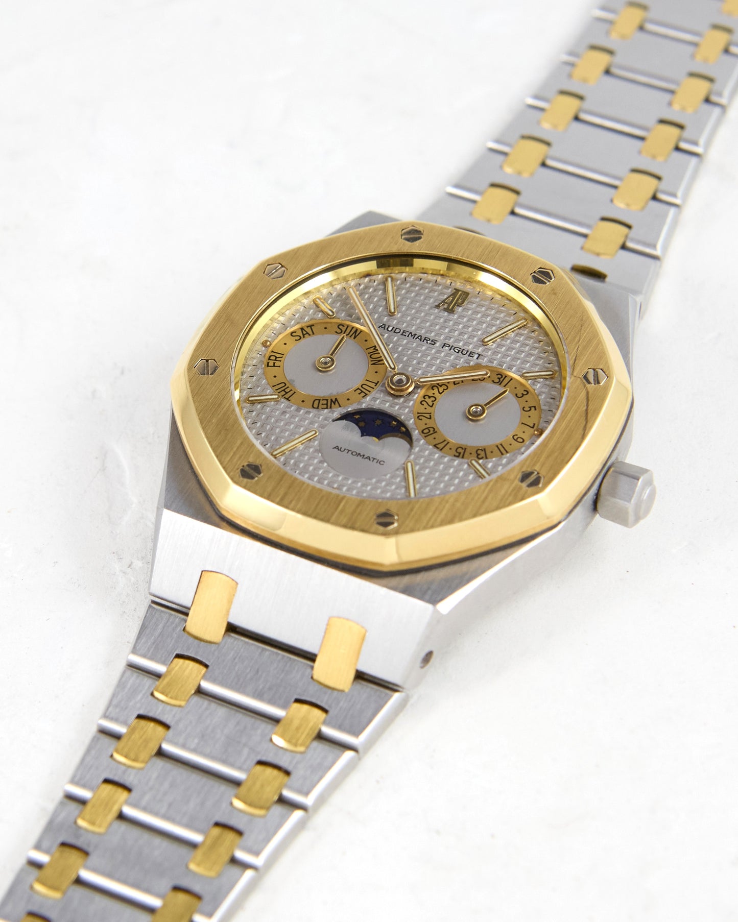 Audemars Piguet Royal Oak Day-Date Moonphase 25594SA in Steel & Gold Case