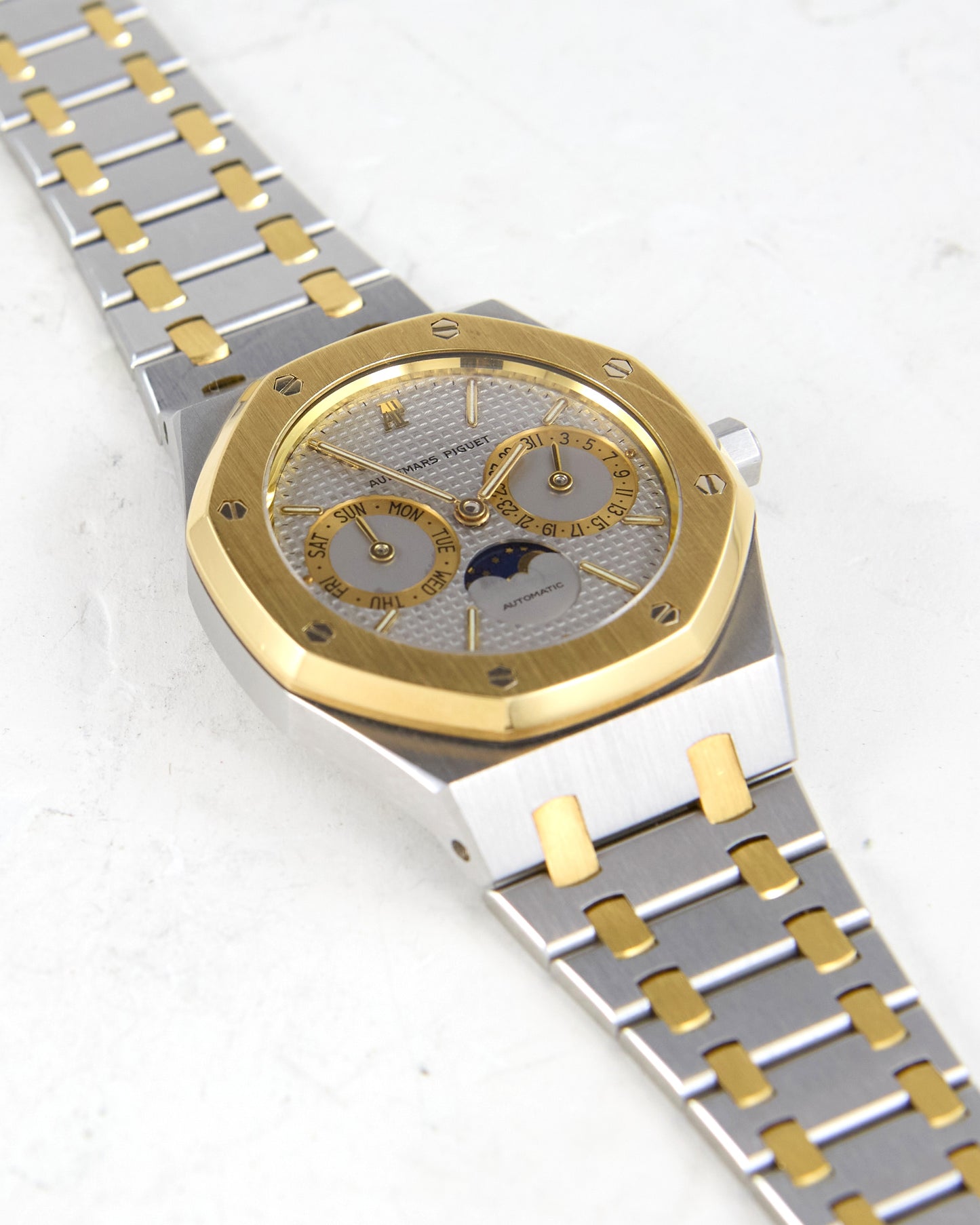 Audemars Piguet Royal Oak Day-Date Moonphase 25594SA in Steel & Gold Case
