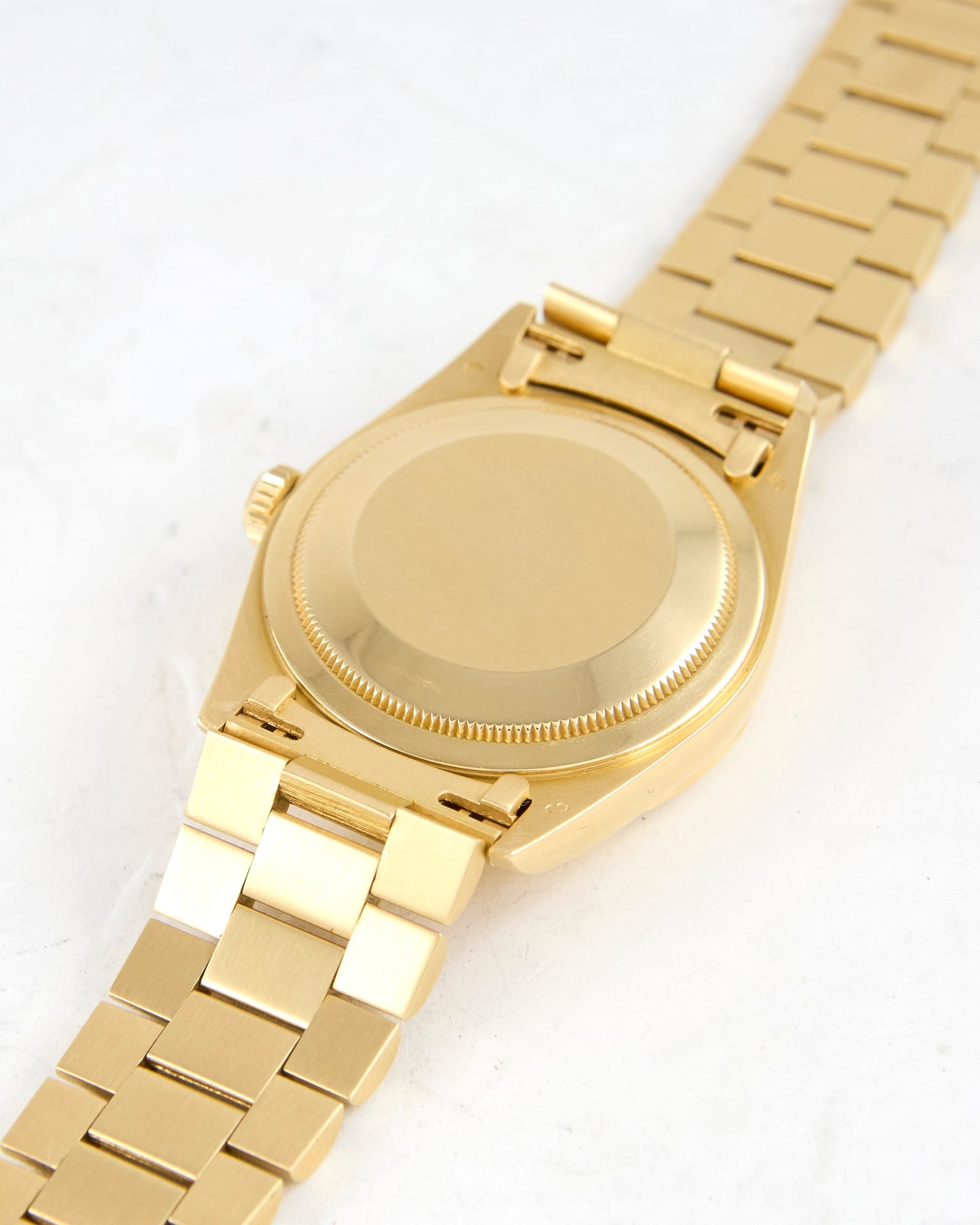 Rolex Day-Date 18248 Bark Finish in Yellow Gold with Presidential Bracelet