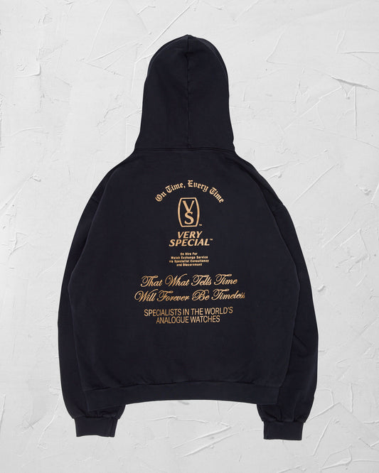 VERY SPECIAL - SCRIPT HOODIE - BLACK