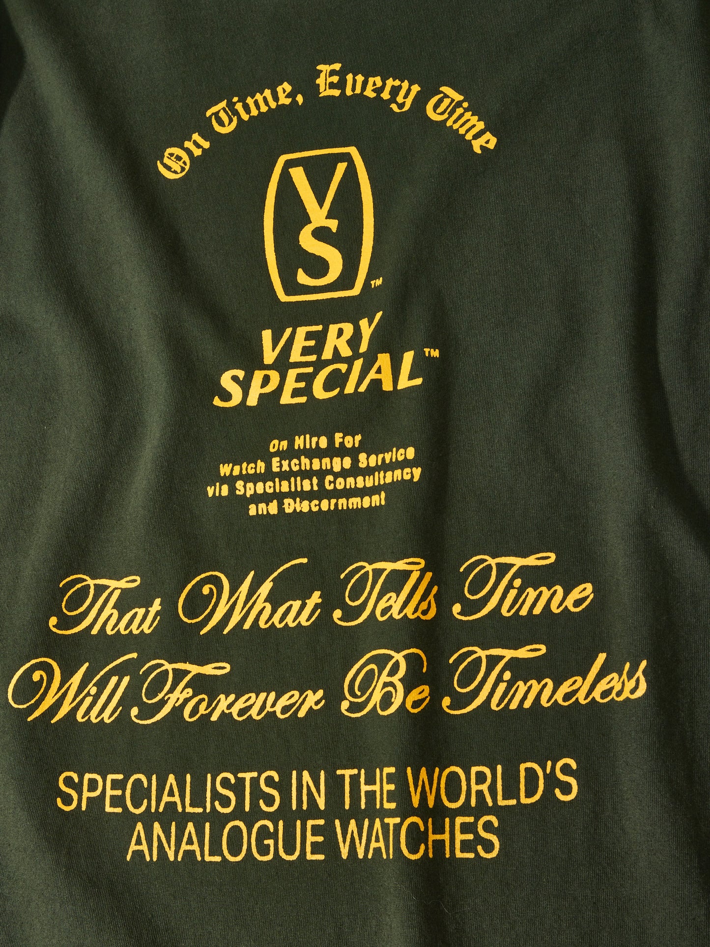 VERY SPECIAL - SCRIPT TEE - GREEN