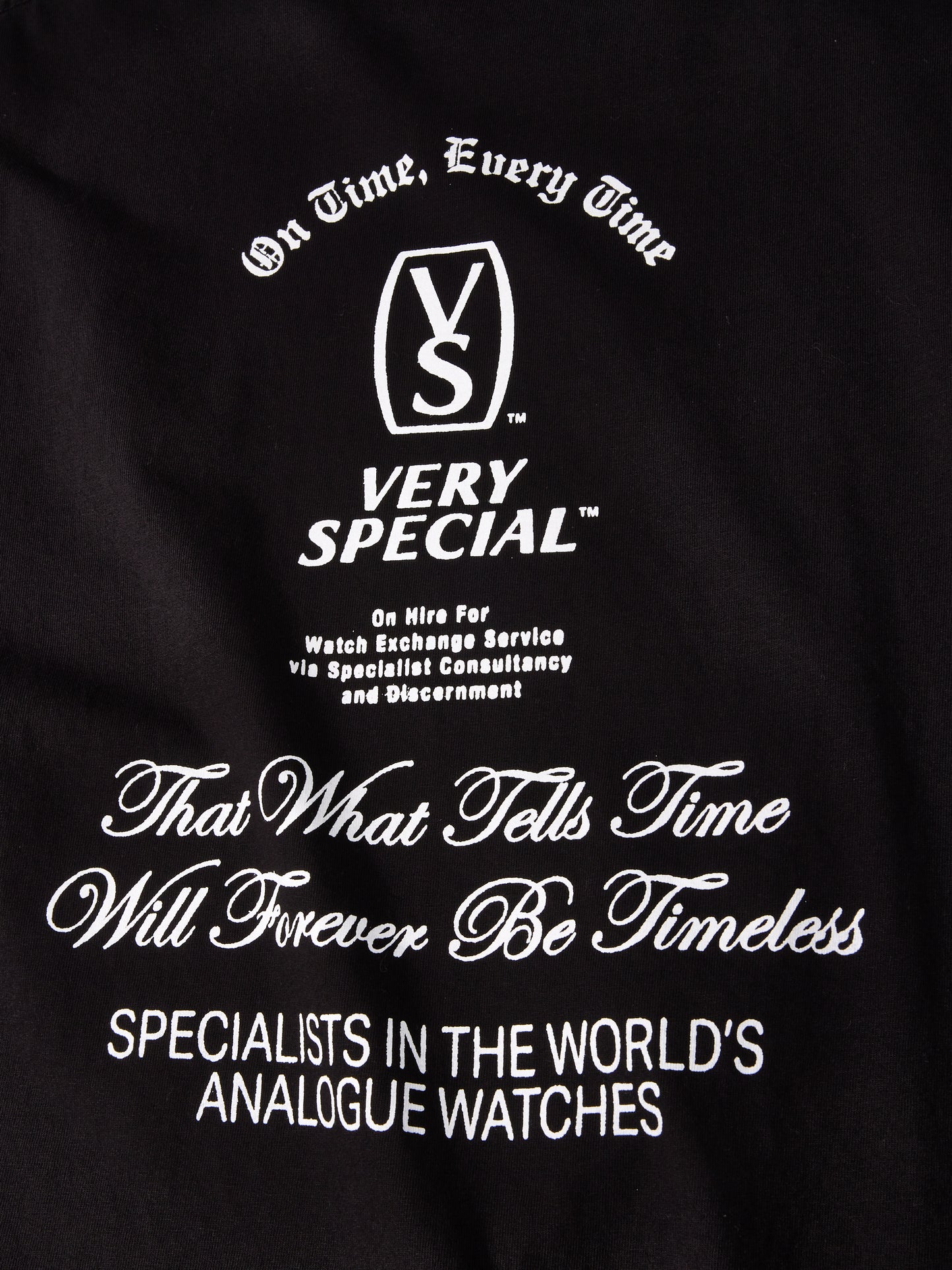 VERY SPECIAL - SCRIPT TEE - BLACK