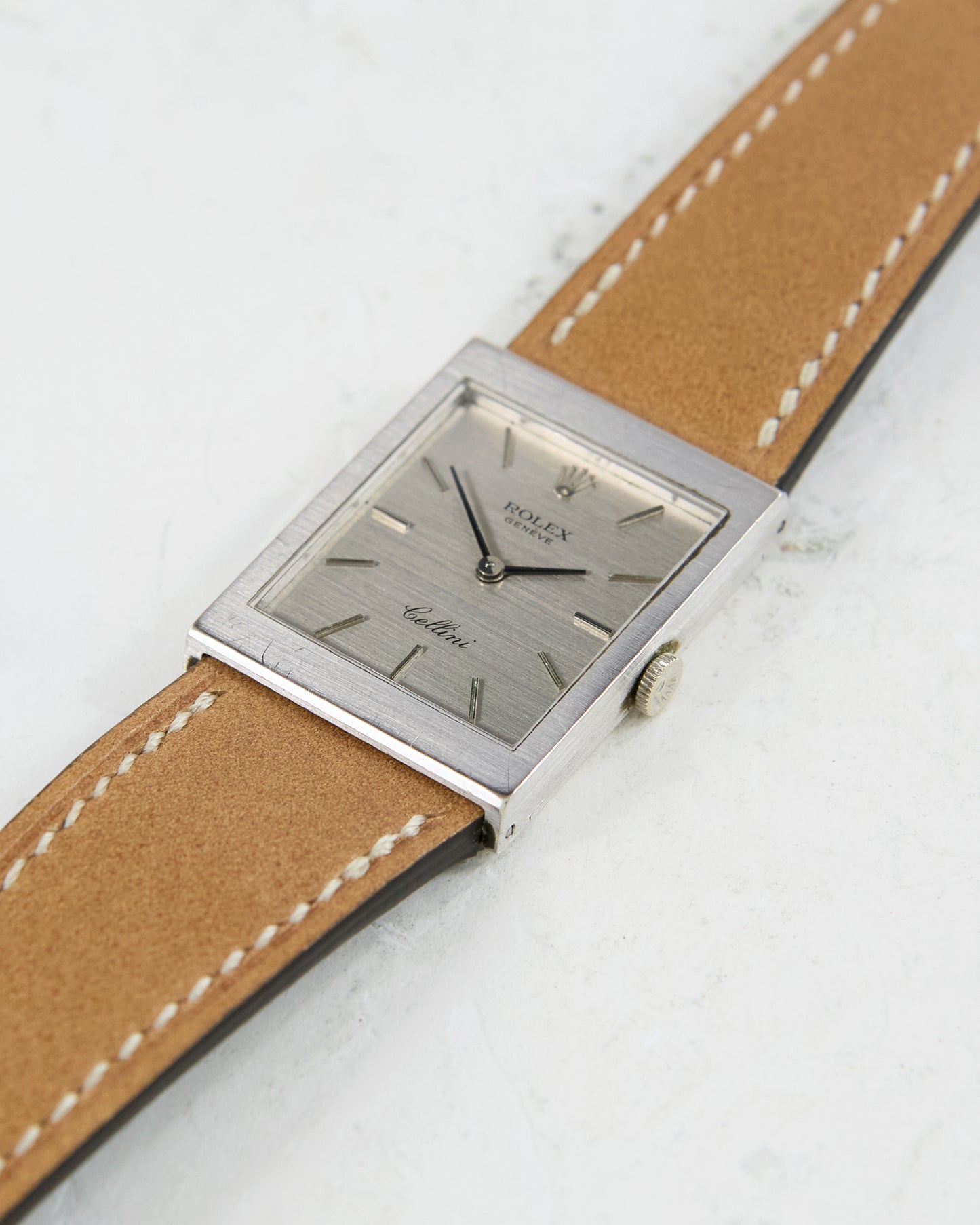 Rolex Cellini Silver Dial White Gold with Papers