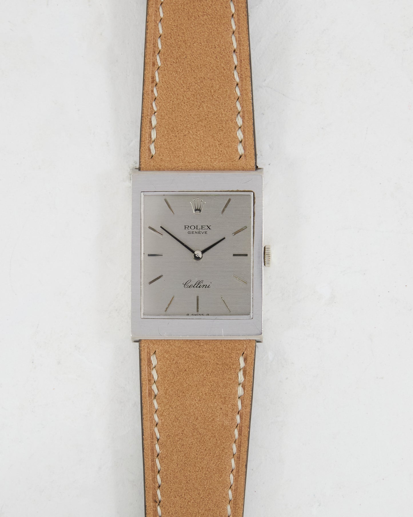 Rolex Cellini Silver Dial White Gold with Papers