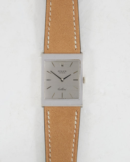 Rolex Cellini Silver Dial White Gold with Papers