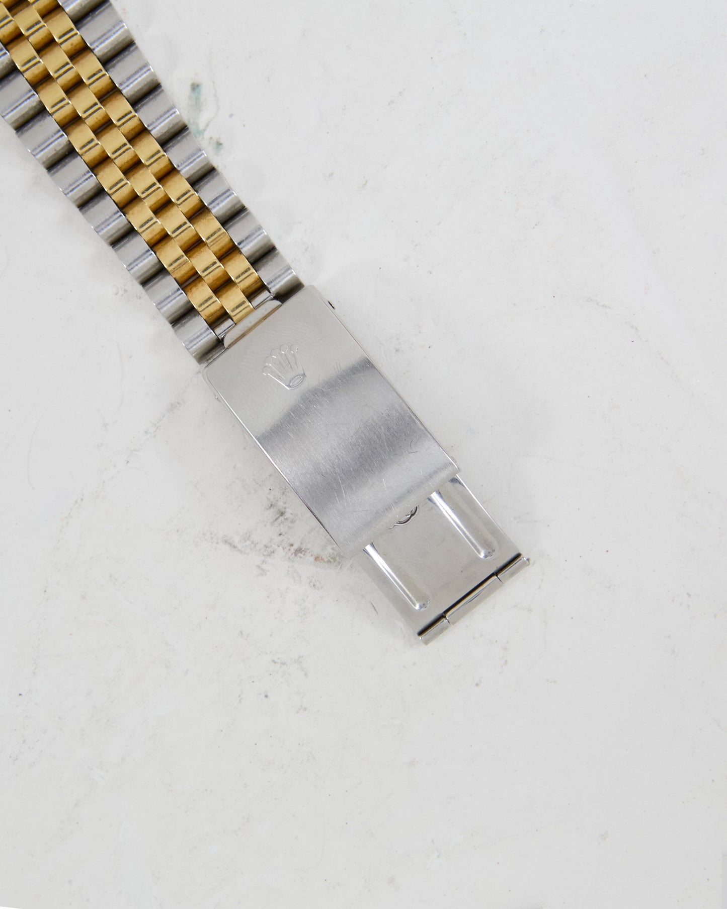 Rolex Datejust in Steel and Gold with Blue Dial on Jubilee Bracelet