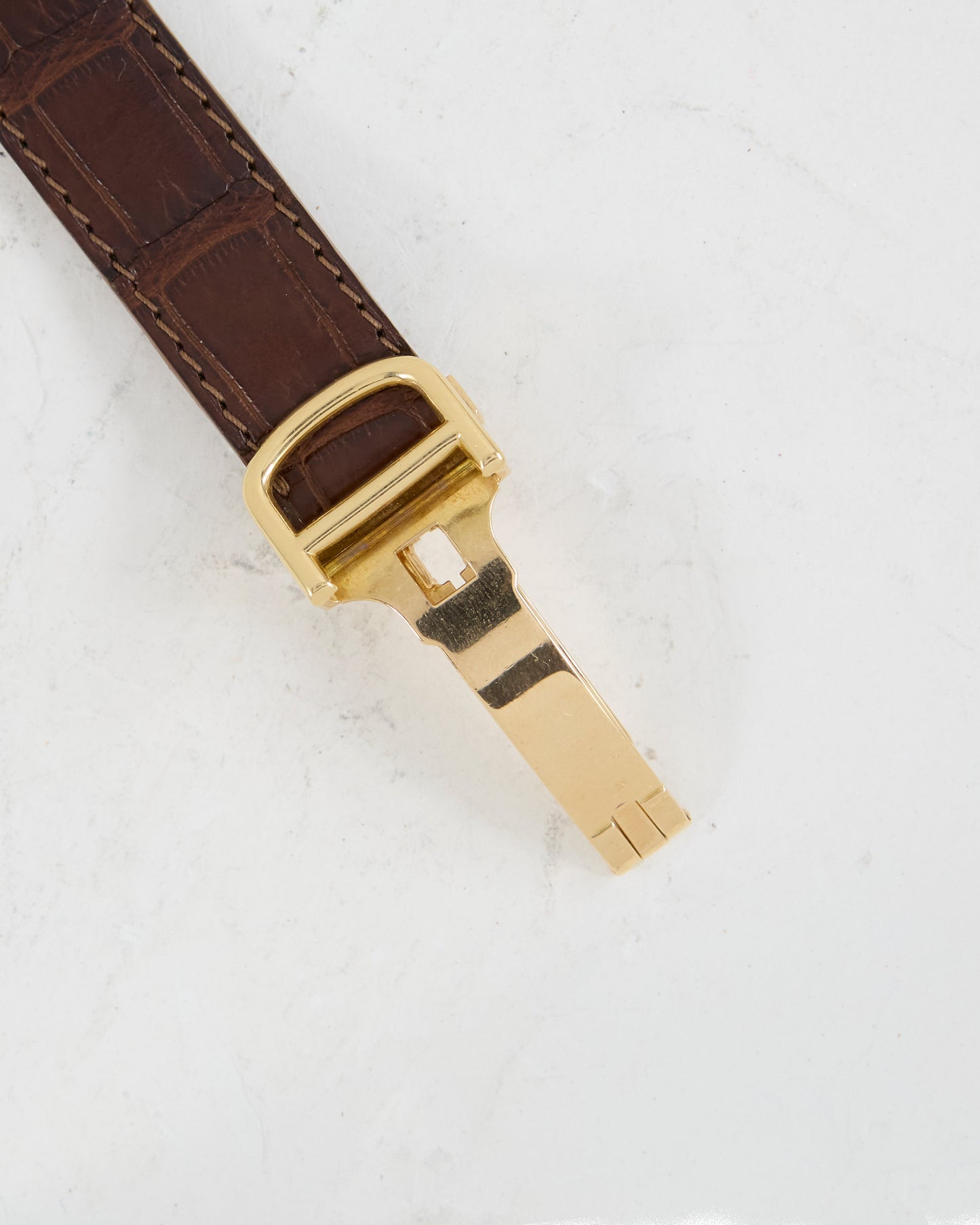 Cartier Vendome Deux Ors in White and Yellow Gold with Deployant Buckle