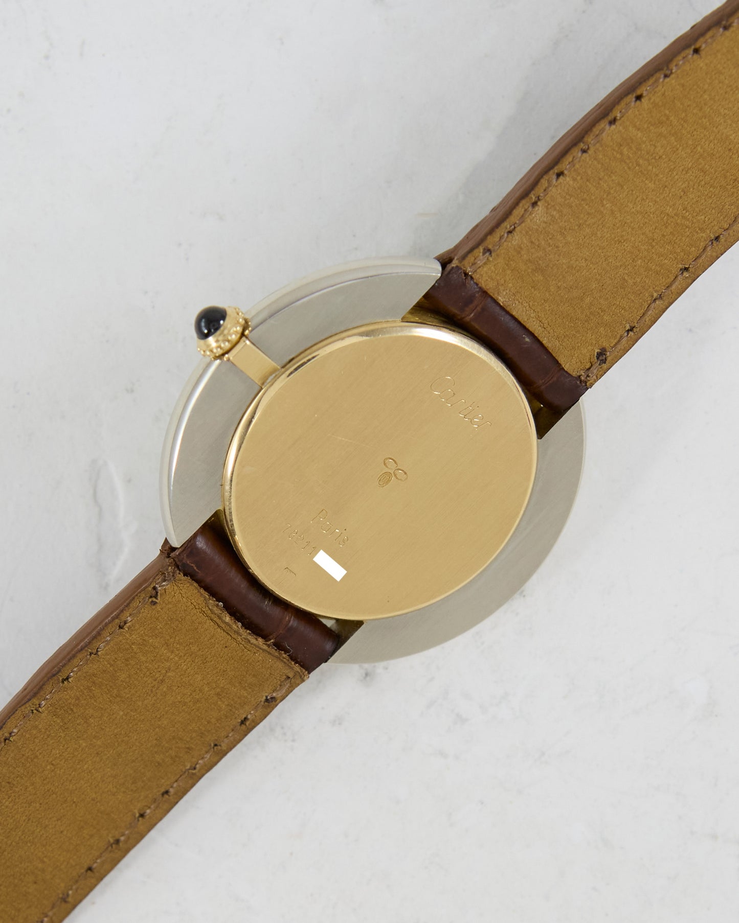 Cartier Vendome Deux Ors in White and Yellow Gold with Deployant Buckle