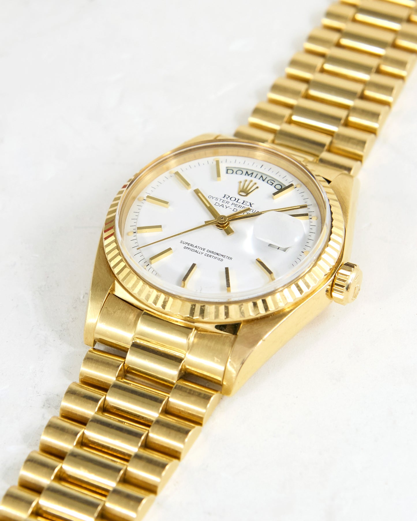 Rolex Day-Date 1803 White Dial with Portuguese Calendar Wheel