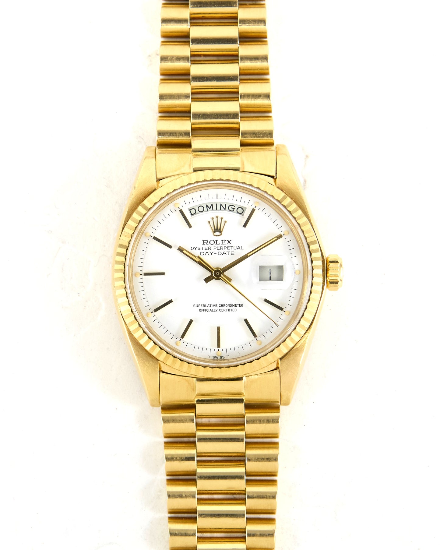 Rolex Day-Date 1803 White Dial with Portuguese Calendar Wheel