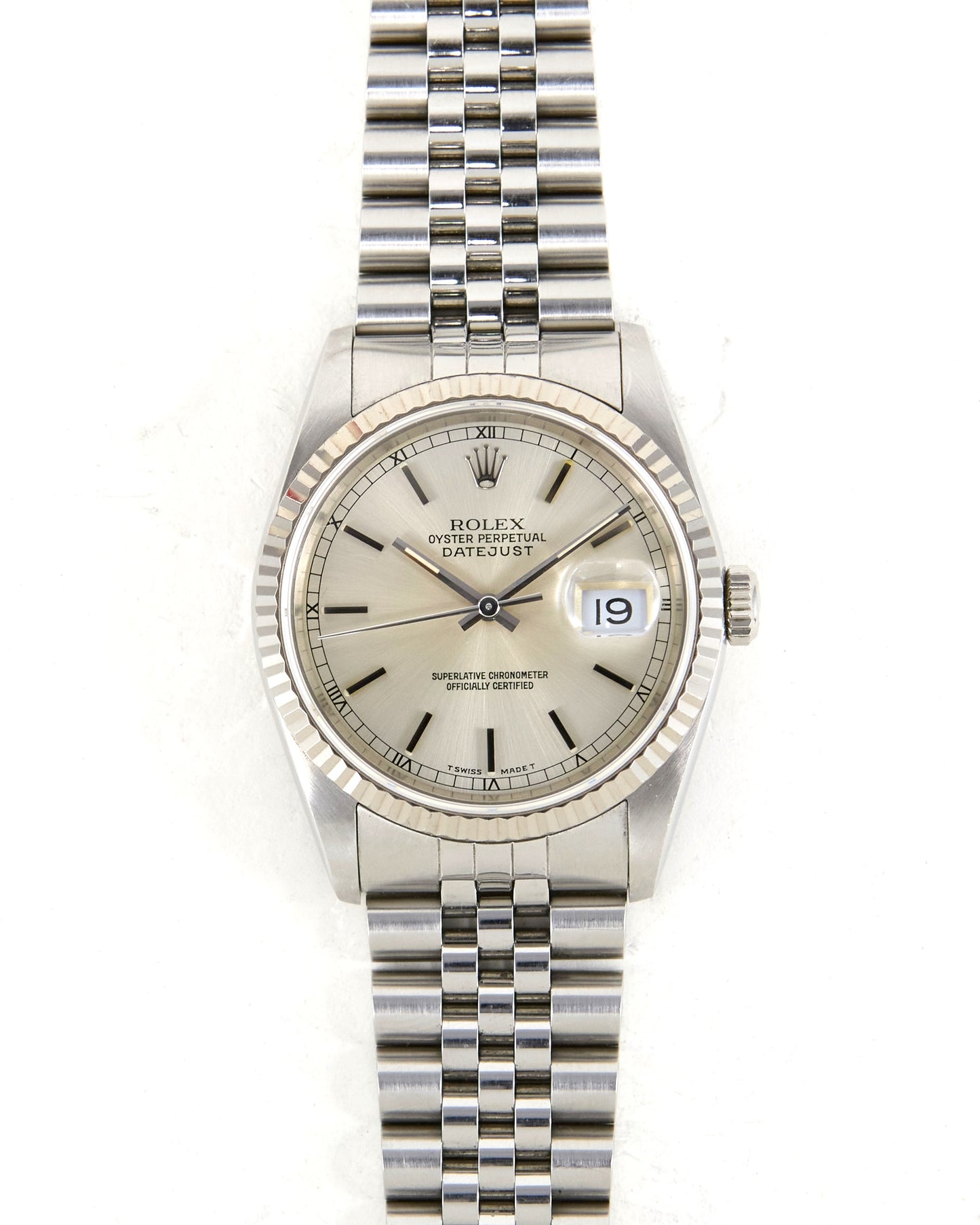 Rolex Datejust 16234 Silver Dial on Jubilee